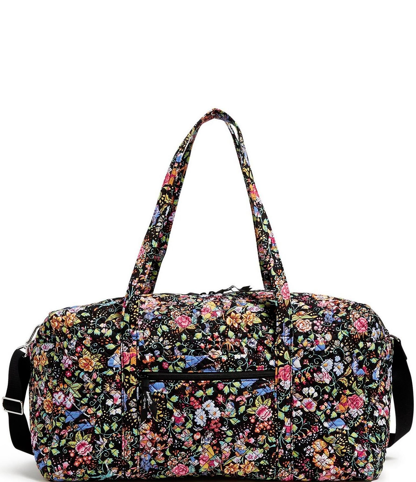Vera Bradley Women's Cotton Large Travel Duffel Bag Black