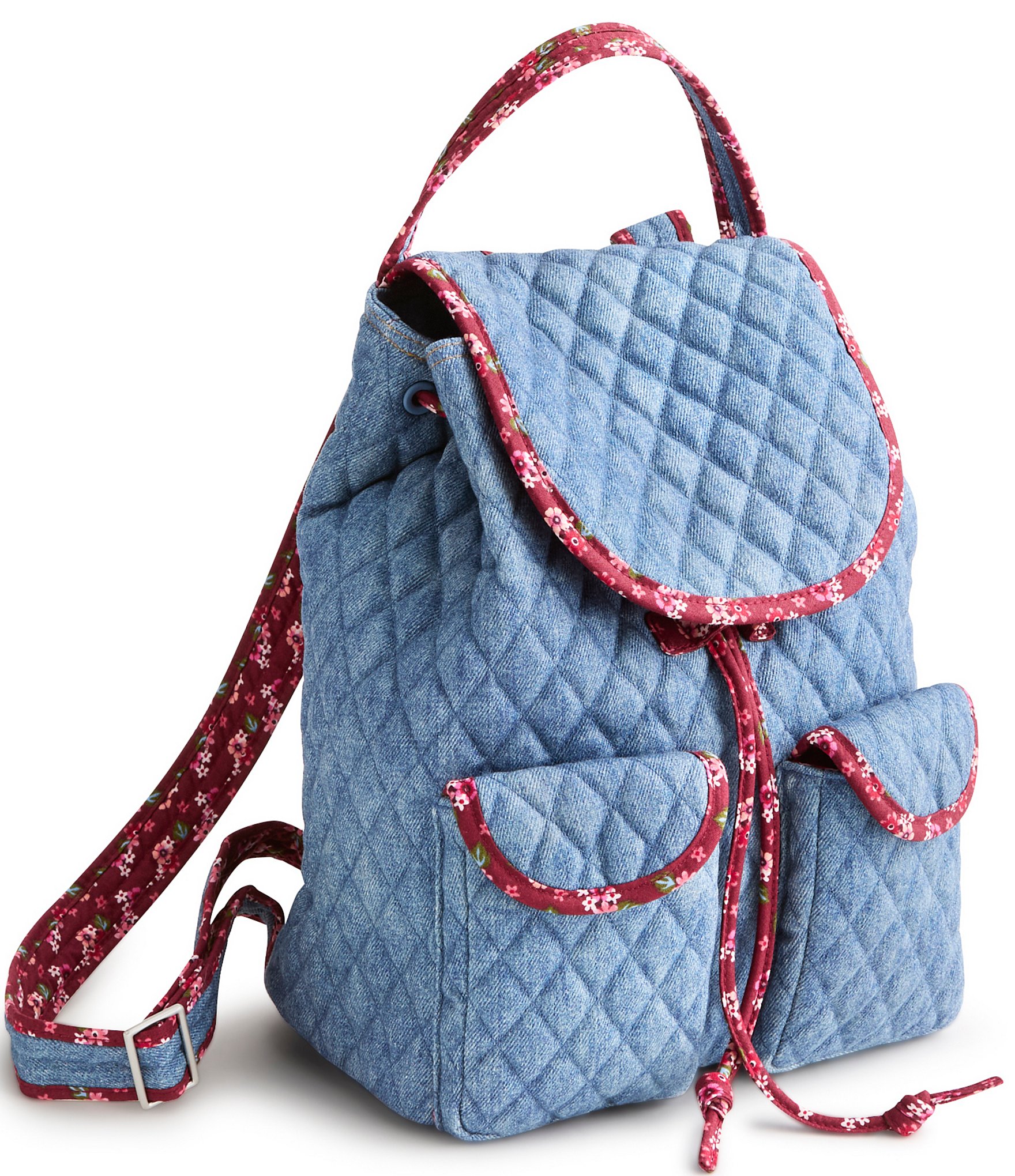 Vera Bradley Denim Deluxe Drawstring Backpack