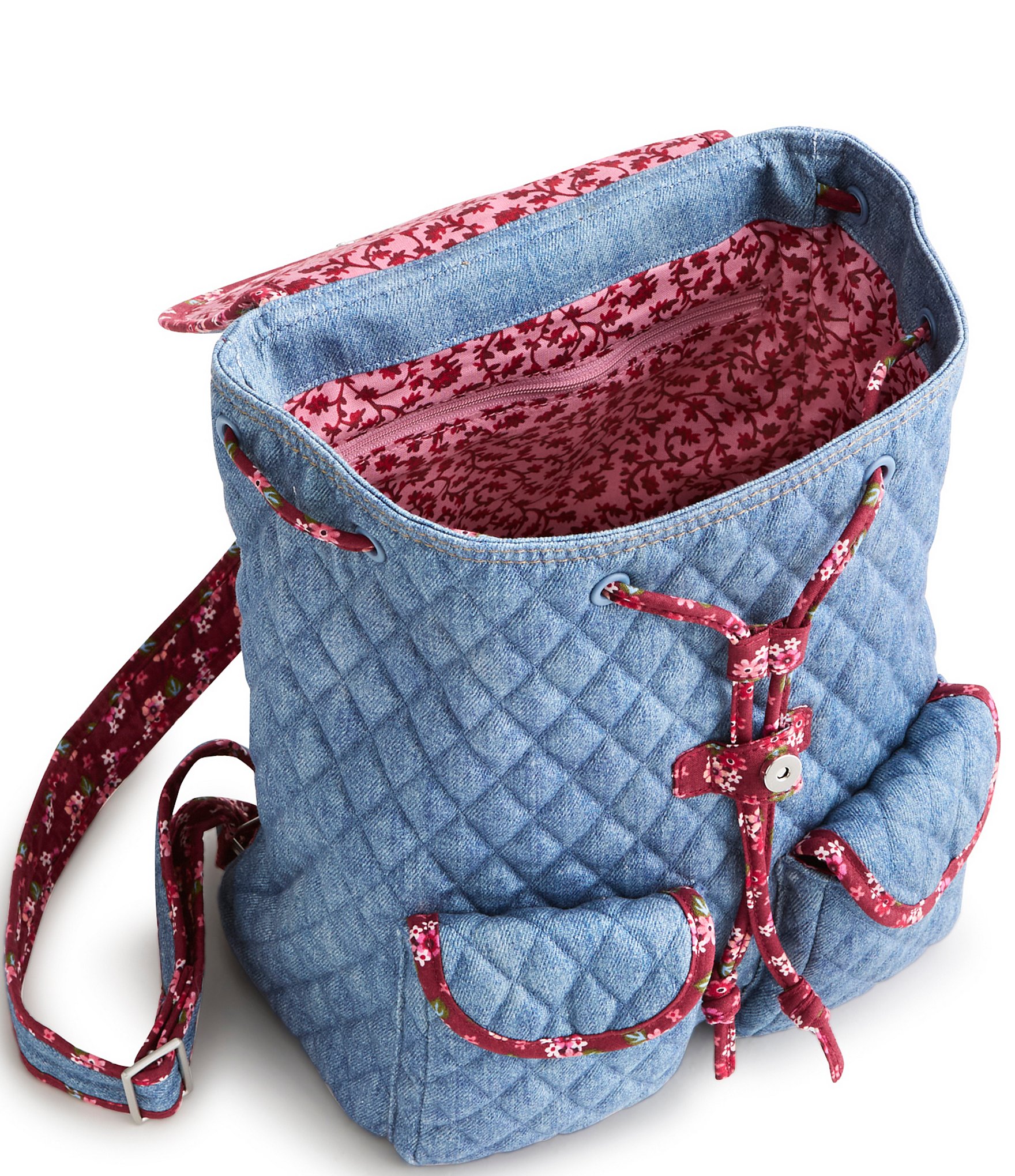 Vera Bradley Denim Deluxe Drawstring Backpack