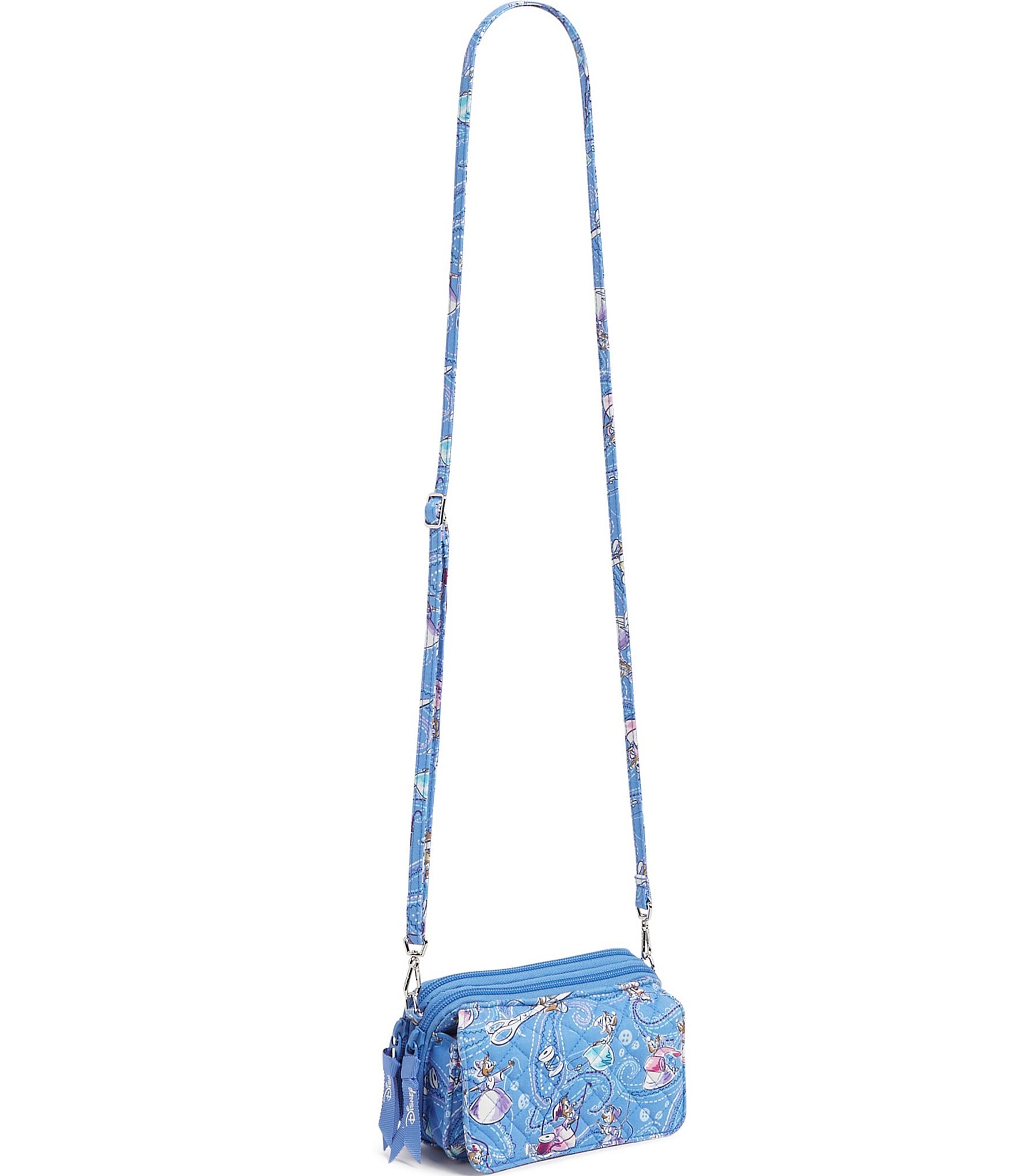 Vera Bradley Disney Collection Cinderella Paisley Friends RFID All In One Crossbody Bag