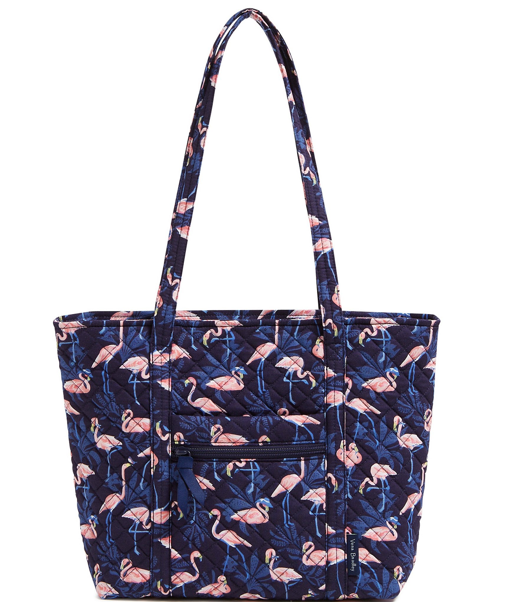 Vera Bradley Flamingo Party Small Vera Tote Bag | Dillard's