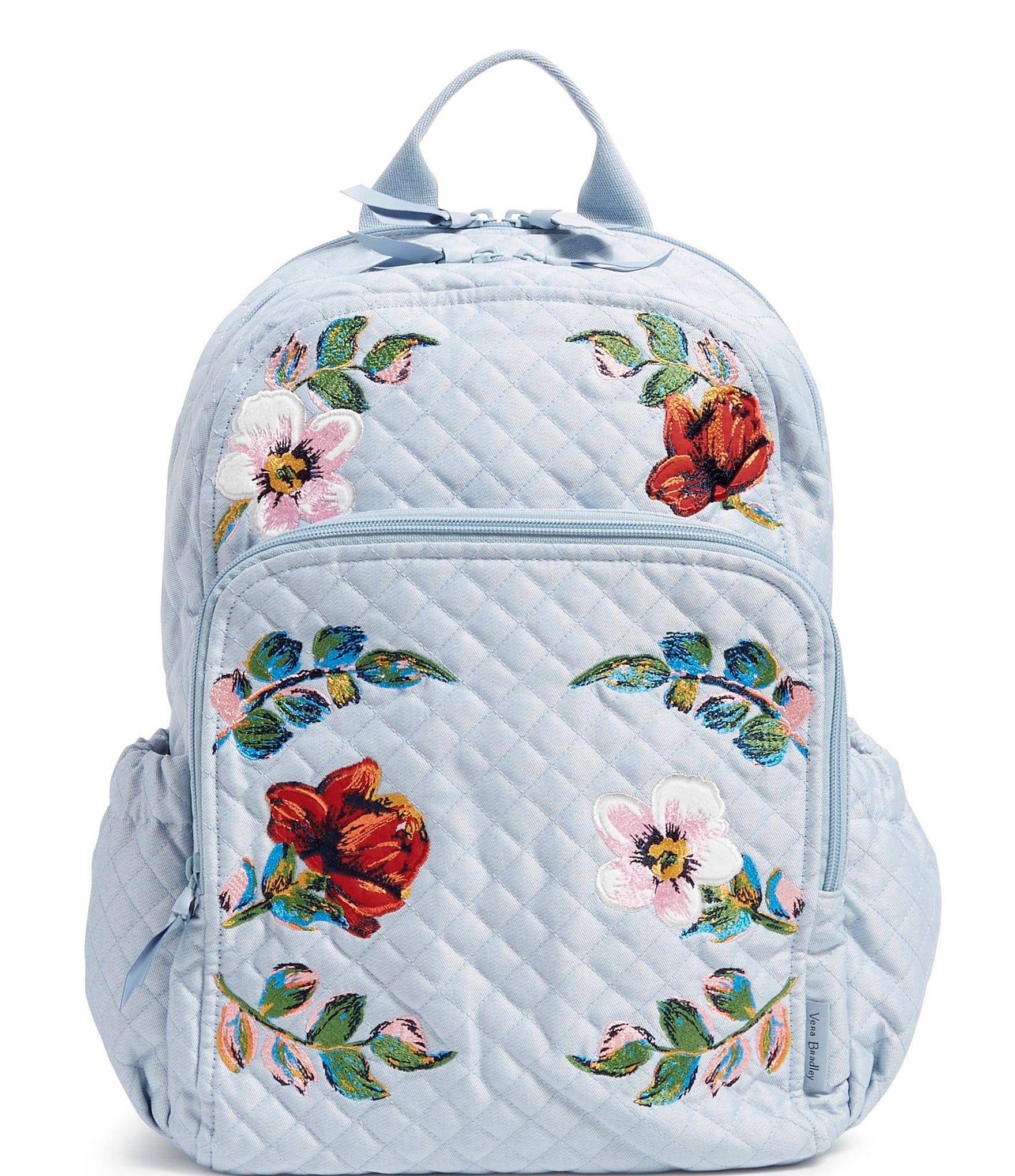 Vera Bradley Floral Embroidered Campus Backpack