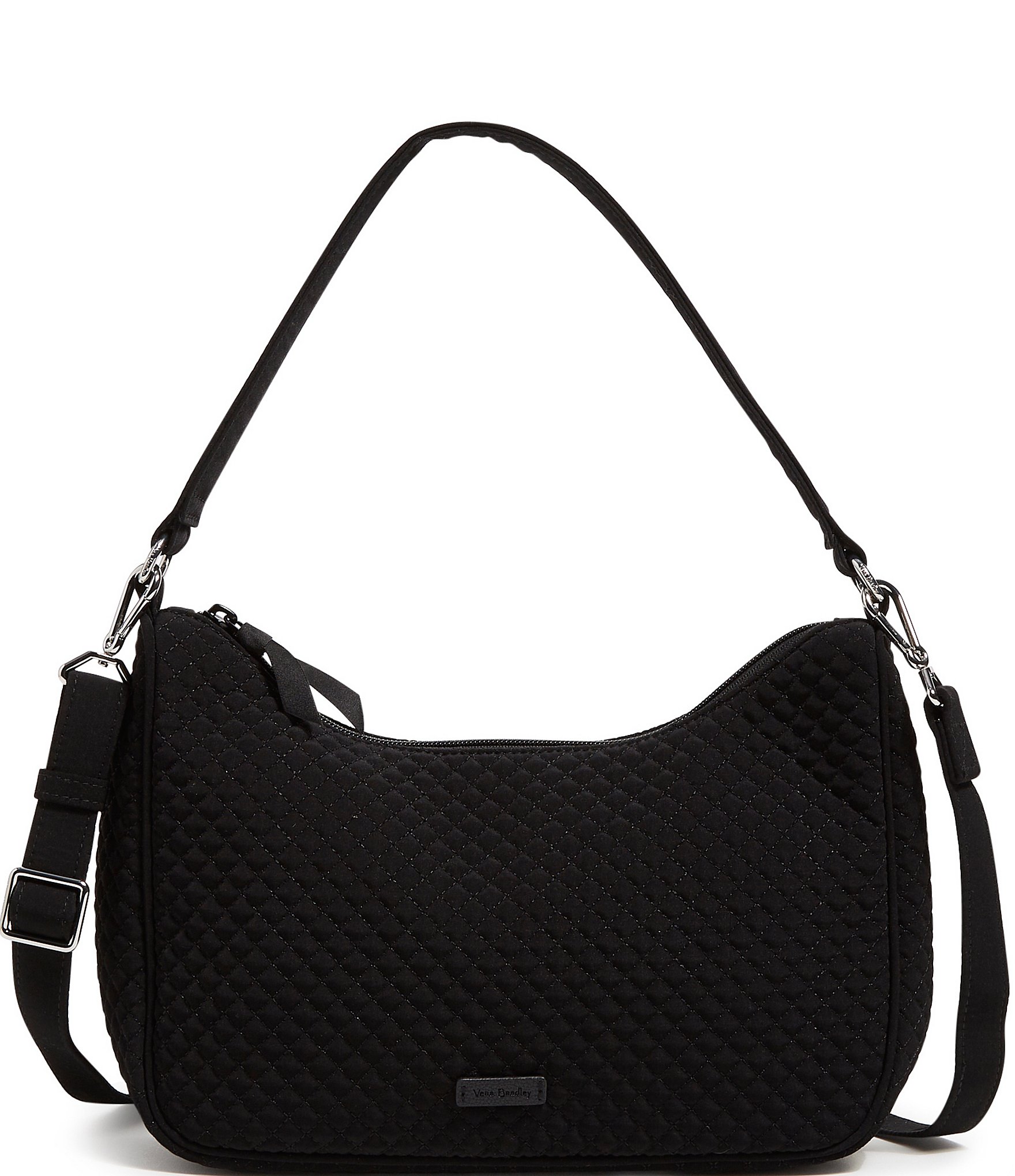 Vera Bradley Frannie Black Crescent Crossbody Bag | Dillard's