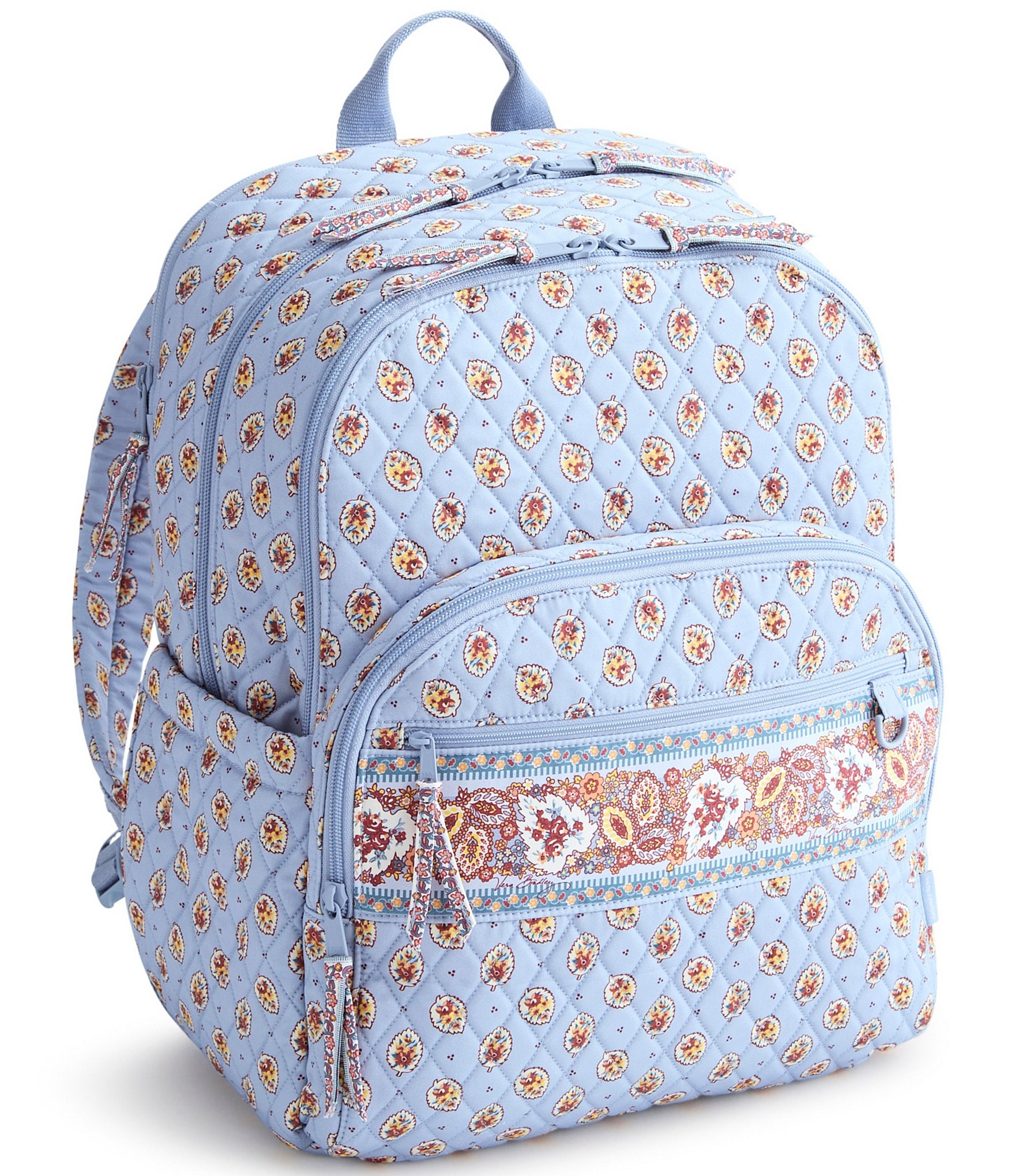 Vera Bradley Large Bancroft Leaf Print Backpack