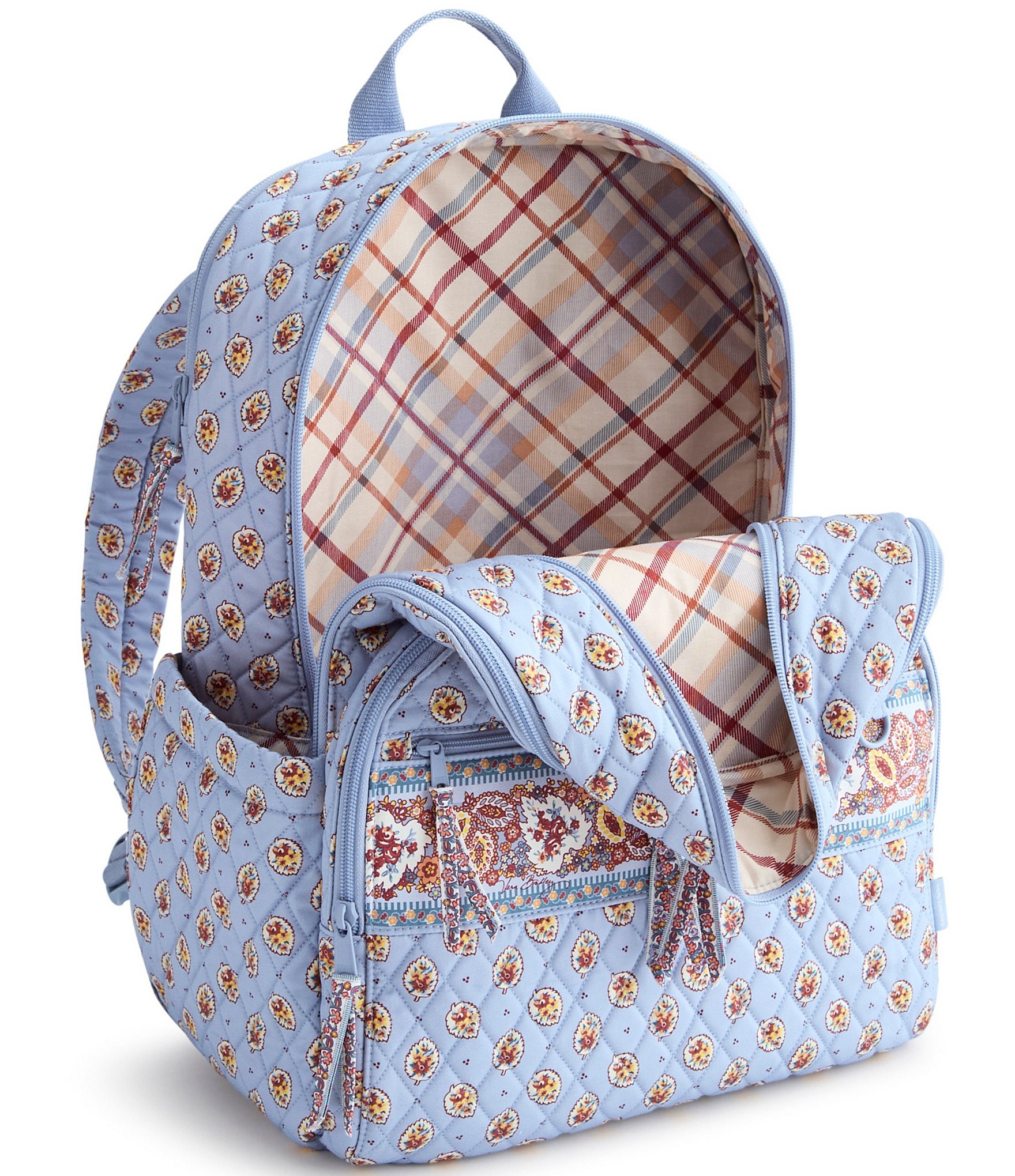 Vera Bradley Large Bancroft Leaf Print Backpack