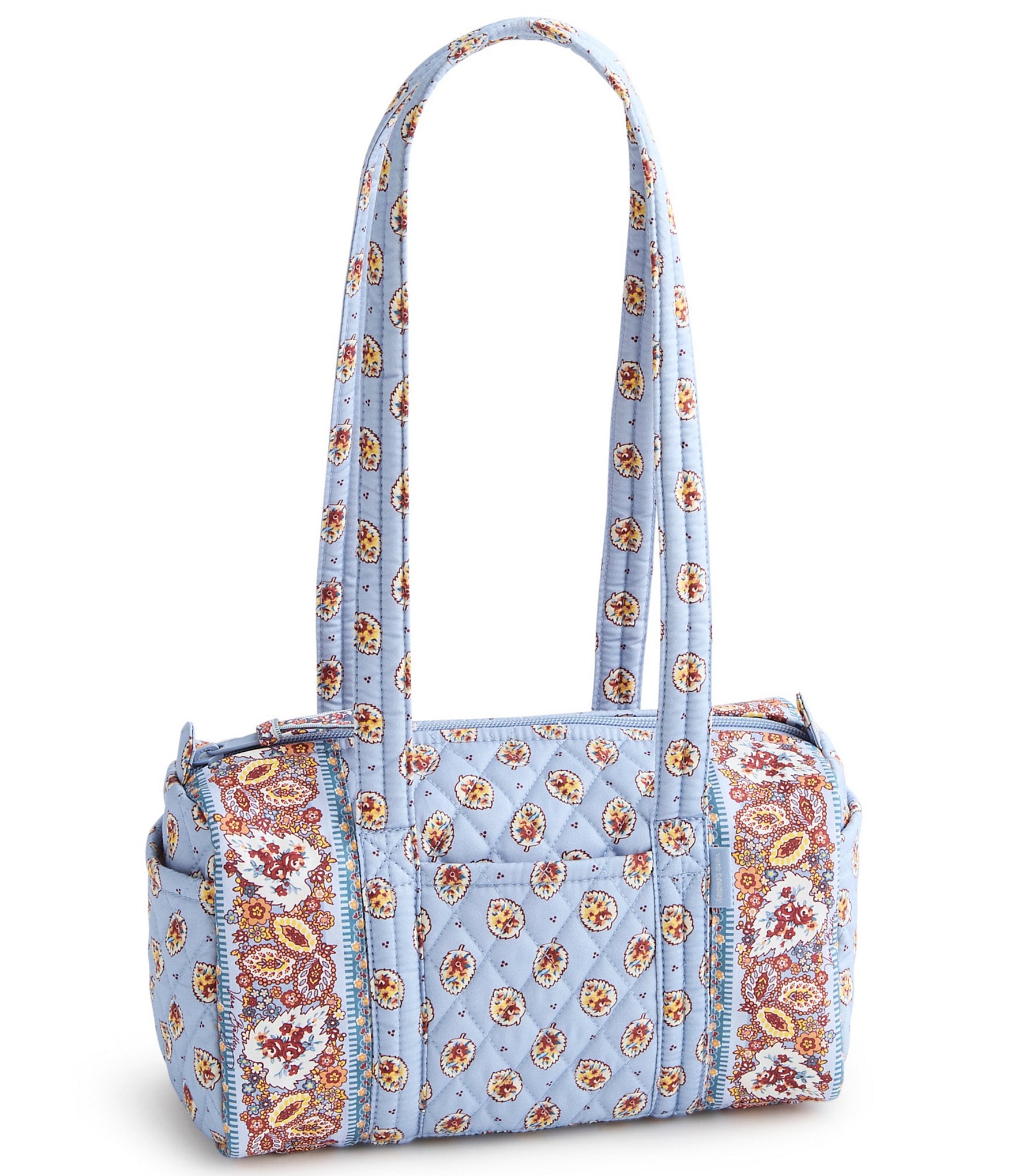 Vera Bradley Original 100 Leaf Print Barrel Shoulder Bag