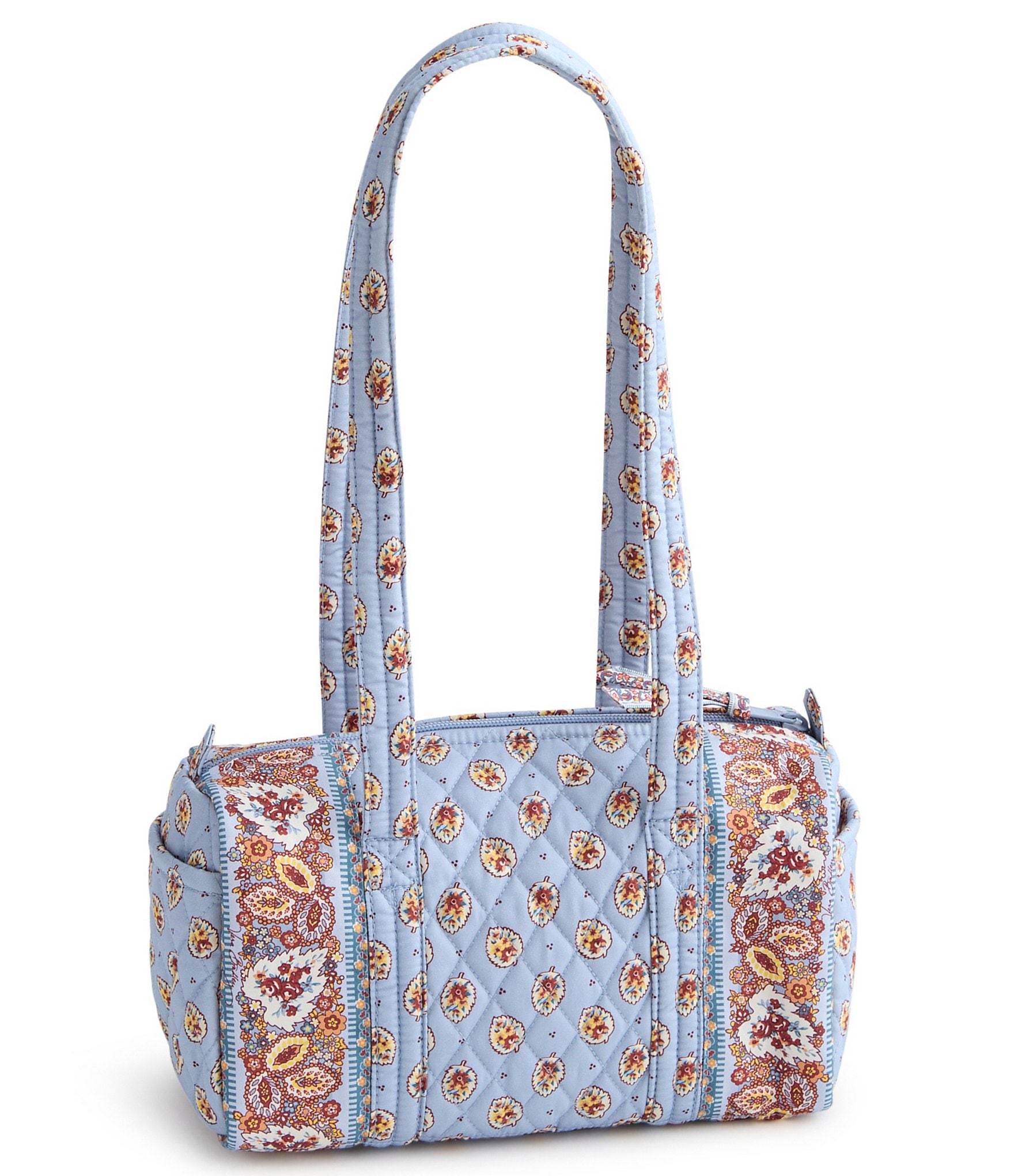 Vera Bradley Original 100 Leaf Print Barrel Shoulder Bag