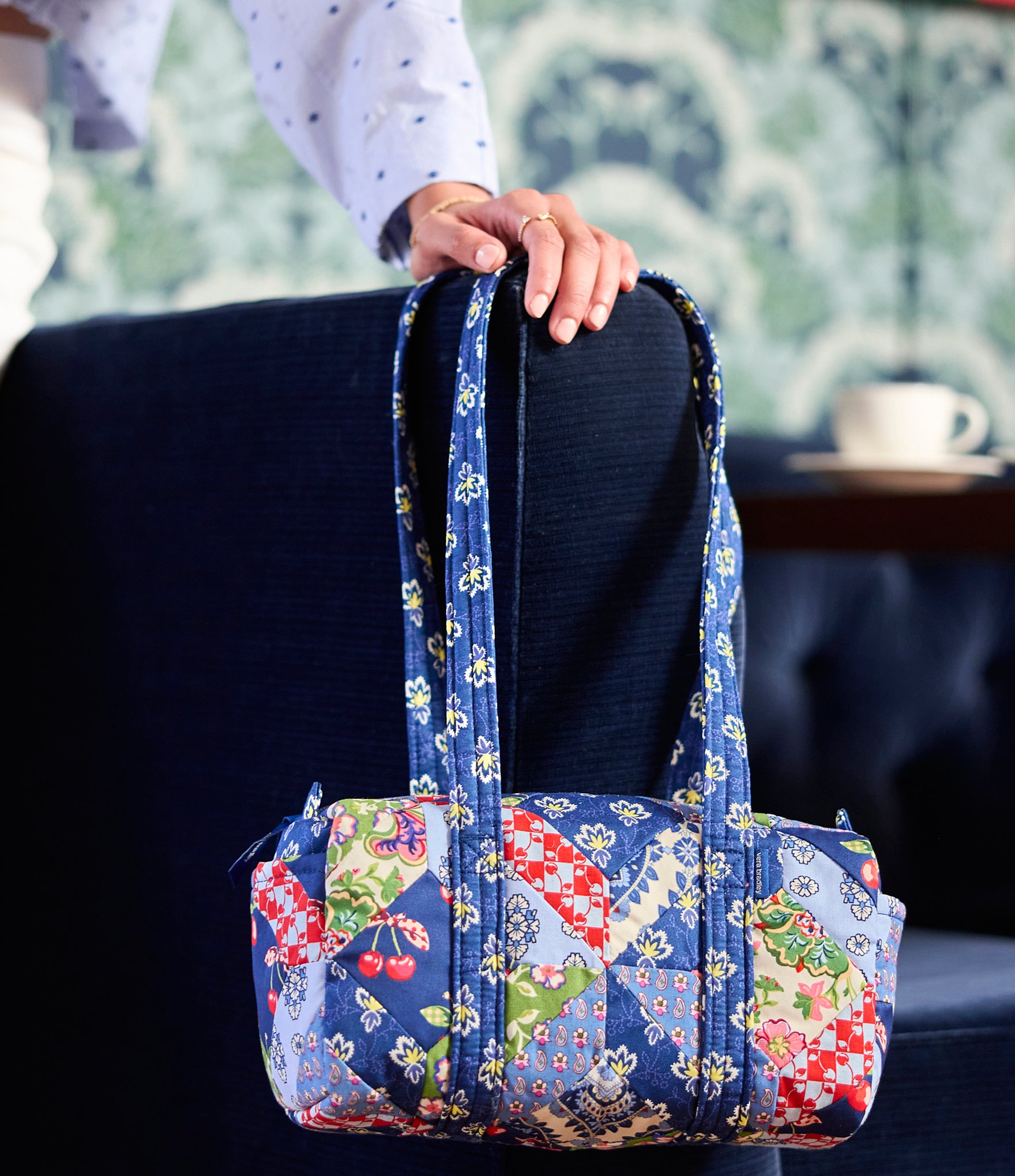Vera Bradley Original 100 Trellis Patchwork Shoulder Bag