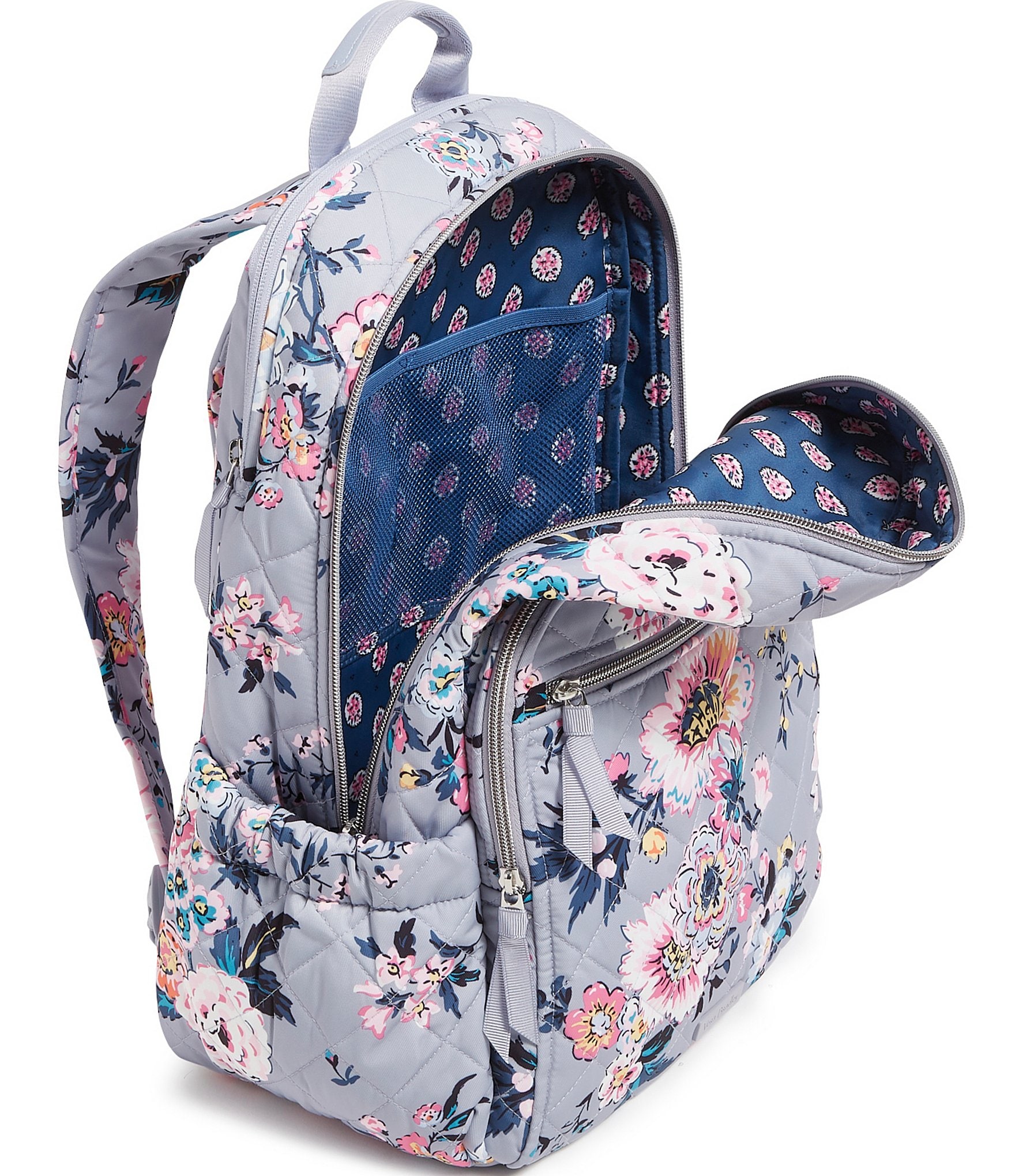 Vera Bradley Parisian Bouquet Performance Twill Collection Campus Backpack