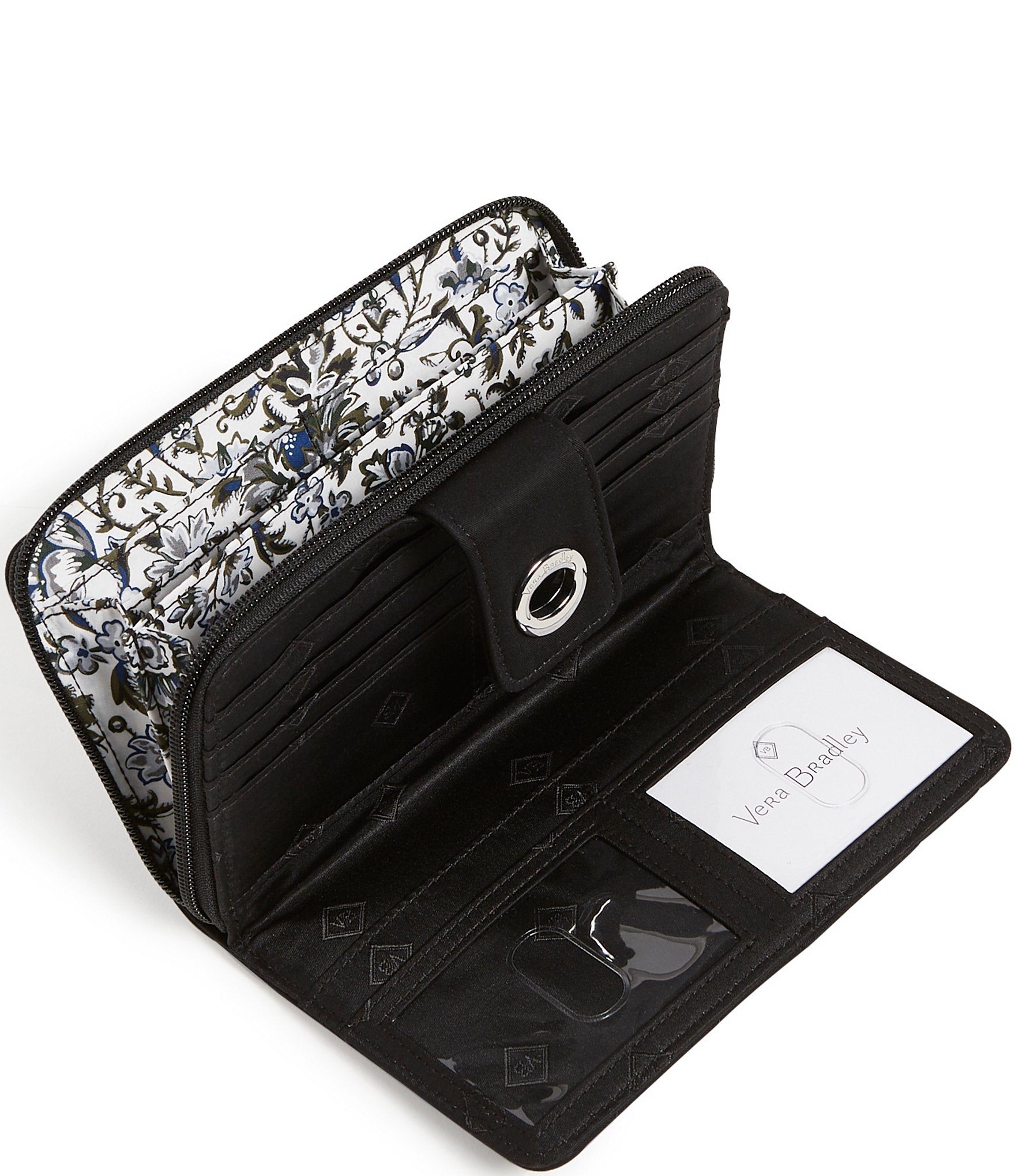 Vera Bradley Recycled Cotton RFID Turnlock Wallet