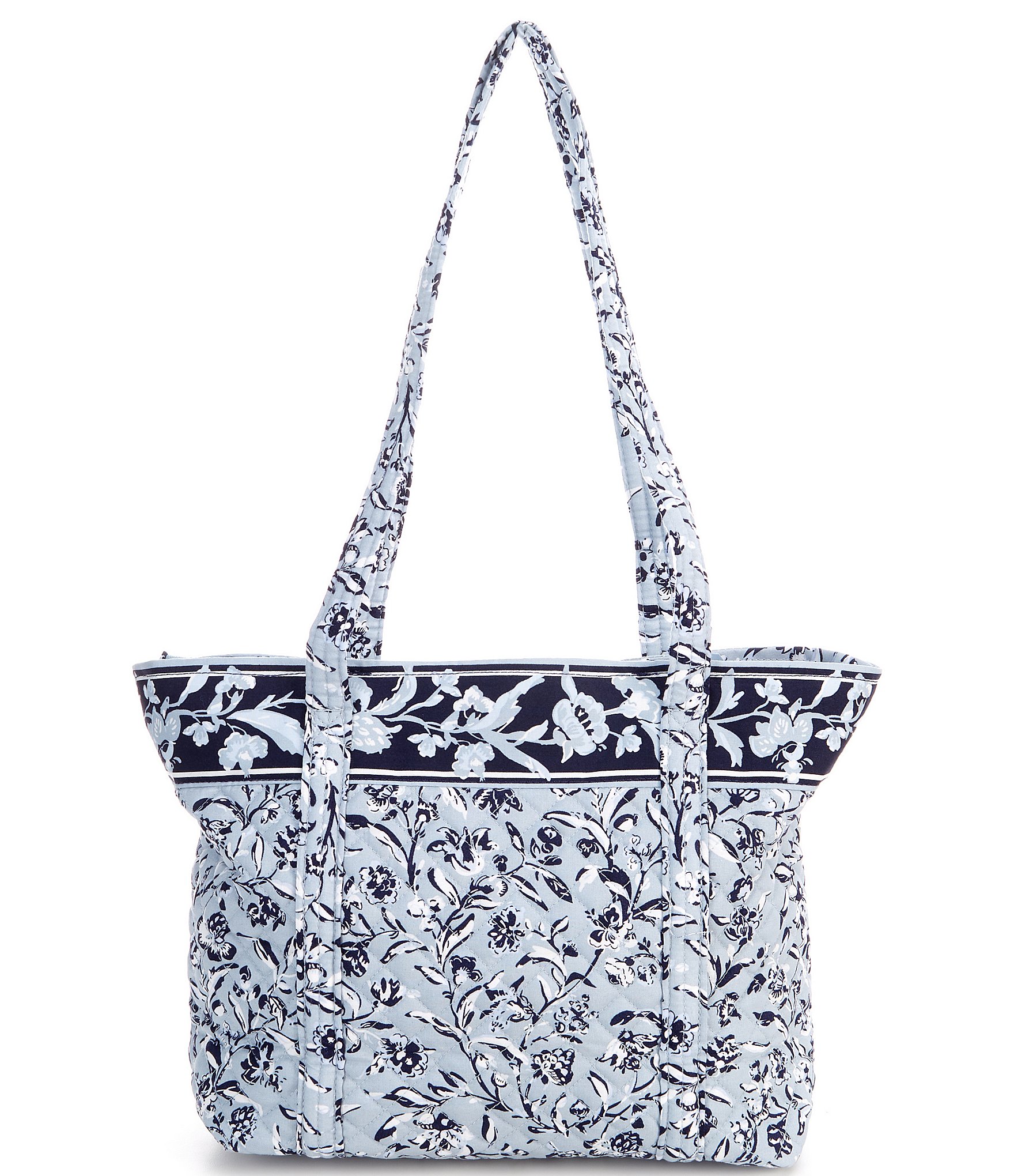 Vera Bradley Small Vera Perennials Gray Quilted Cotton Tote Bag | Dillard's