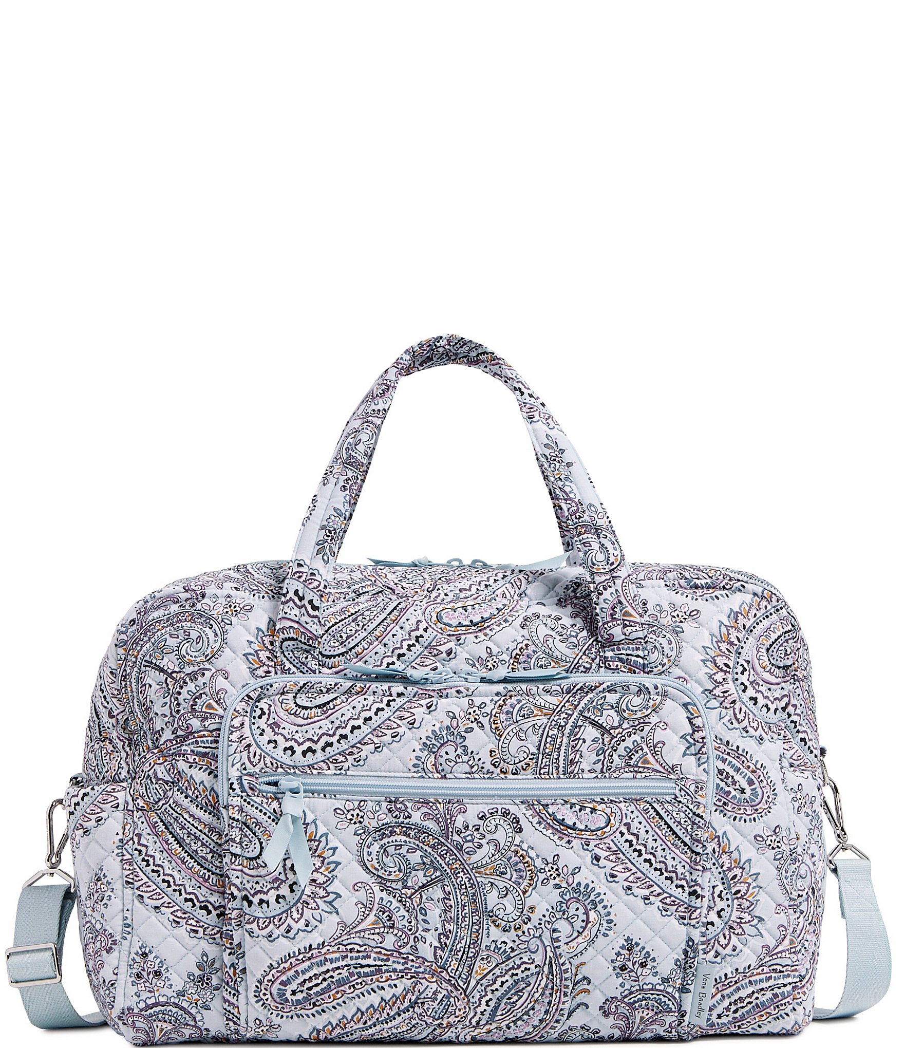 Vera Bradley Grand Weekender Travel Bag w/Trolley Sleeve Stellar Paisley NWT  – Moda pé no chão