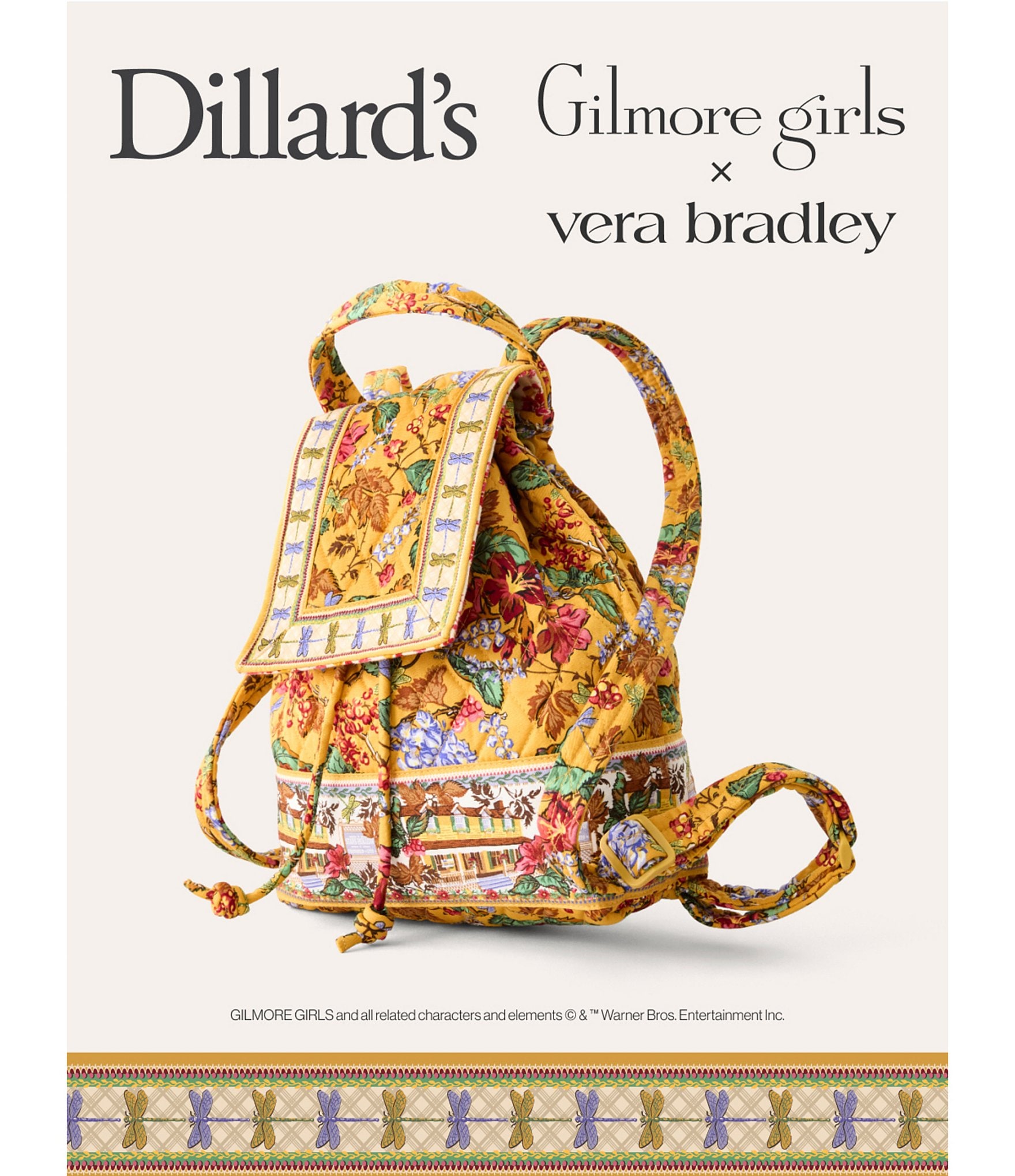 Vera Bradley x Gilmore Girls Original Drawstring Backpack