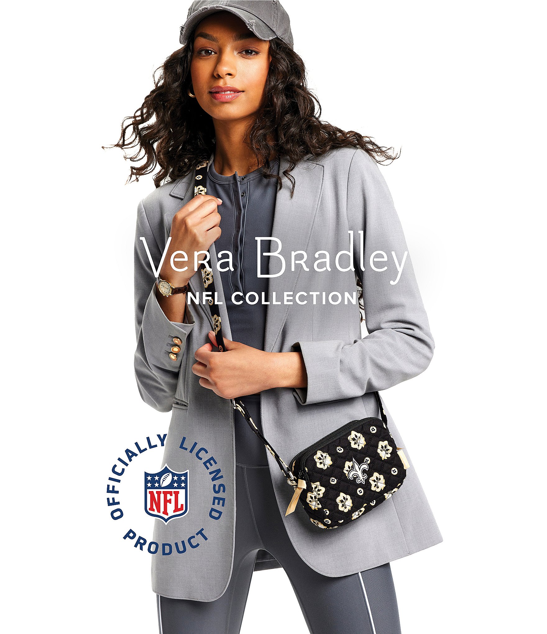 Vera Bradley x NFL Small Stadium RFID Crossbody Bag