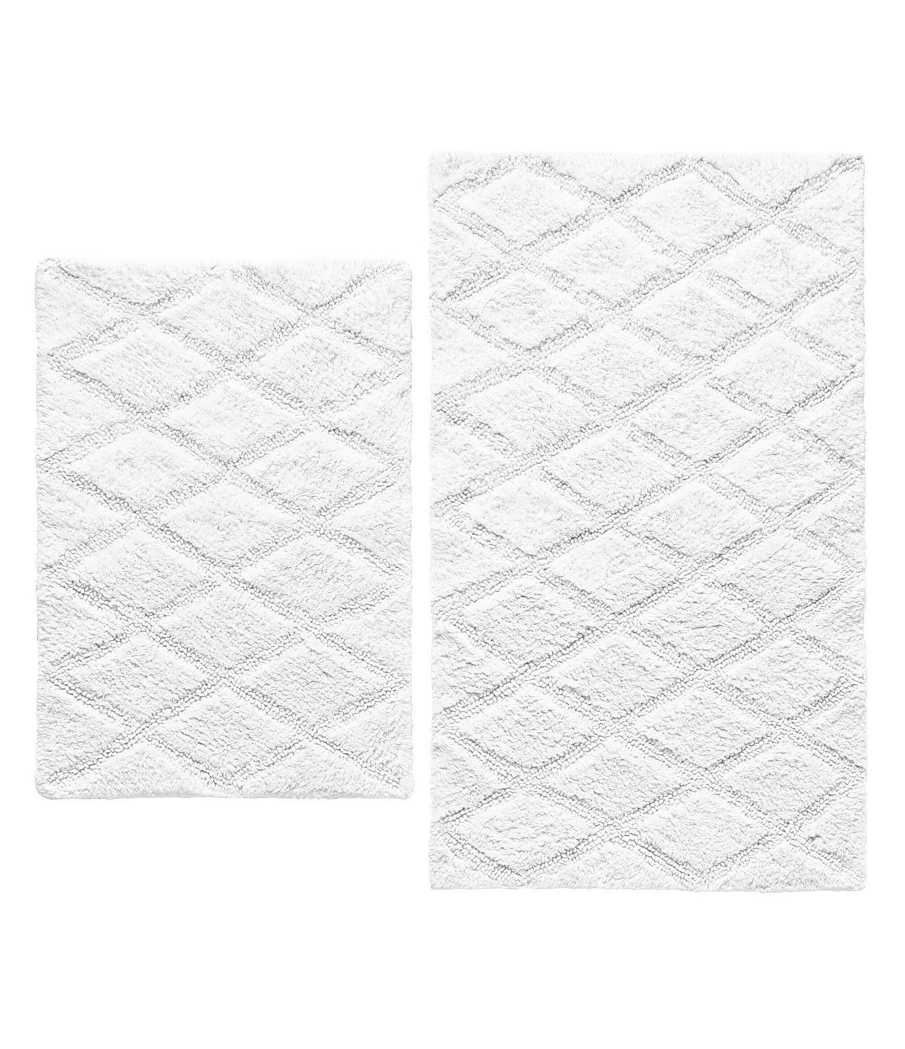 Vera Wang Tufted Diamond Reversible Bath Rug 2-Piece Set