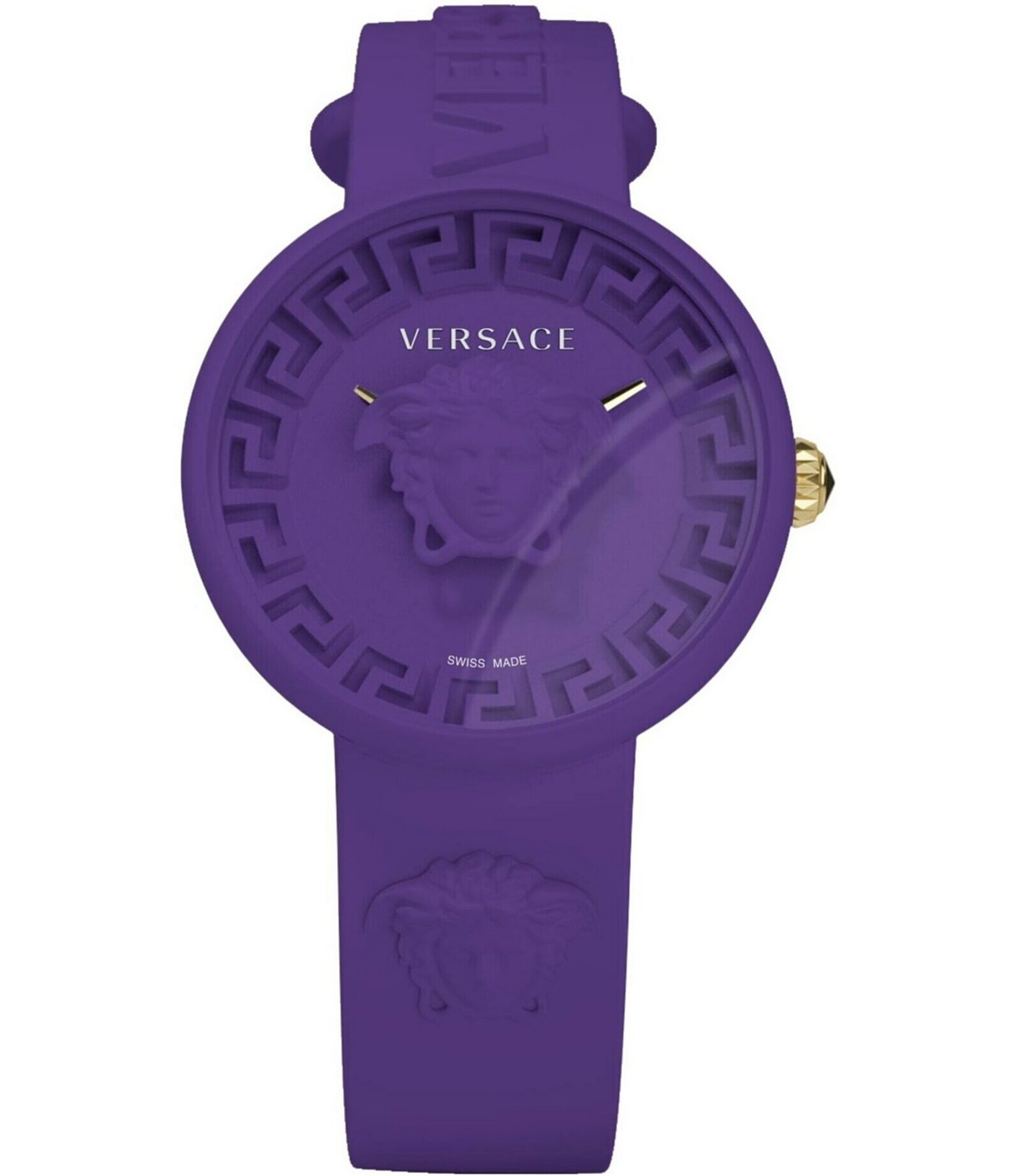 Versace Medusa Pop Quartz Analog Silicone Strap Watch