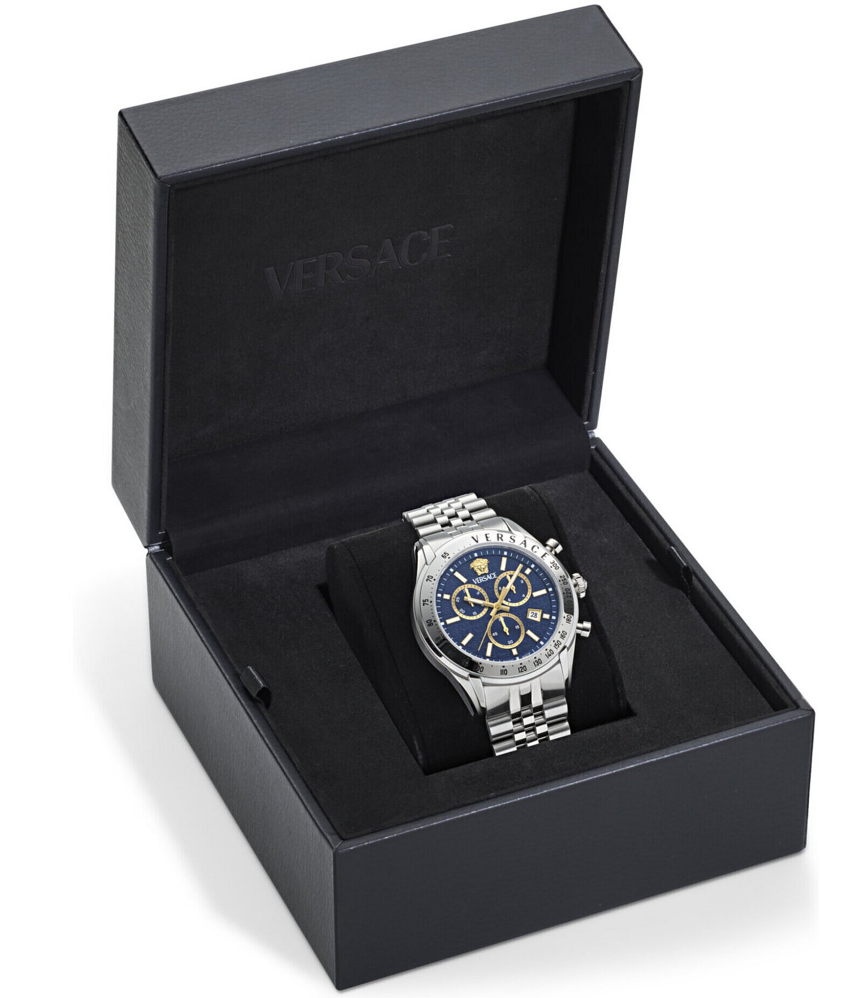 Versace Men's Chrono Master Stainless Steel Bracelet Watch