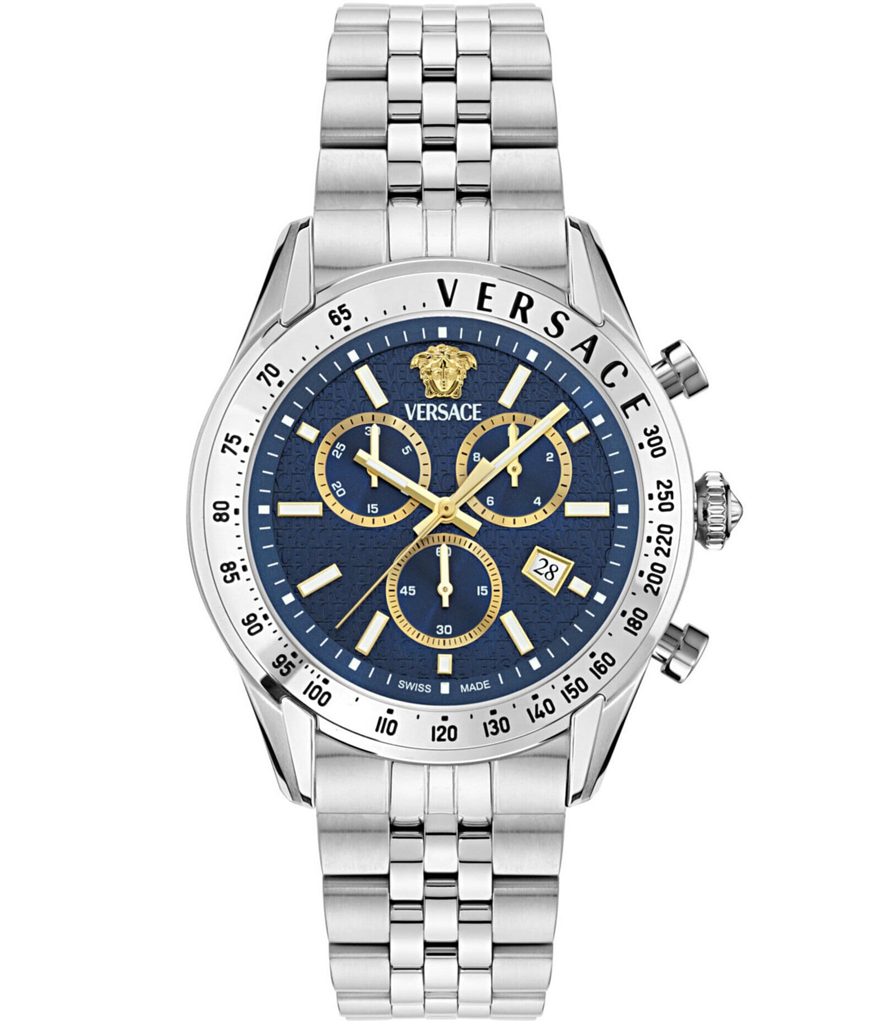 Versace Men's Chrono Master Stainless Steel Bracelet Watch