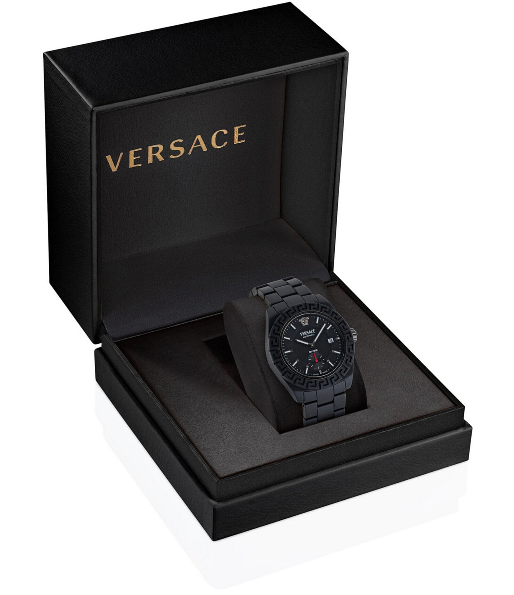 Versace Men's DV One Automatic Black Ceramic Bracelet Watch