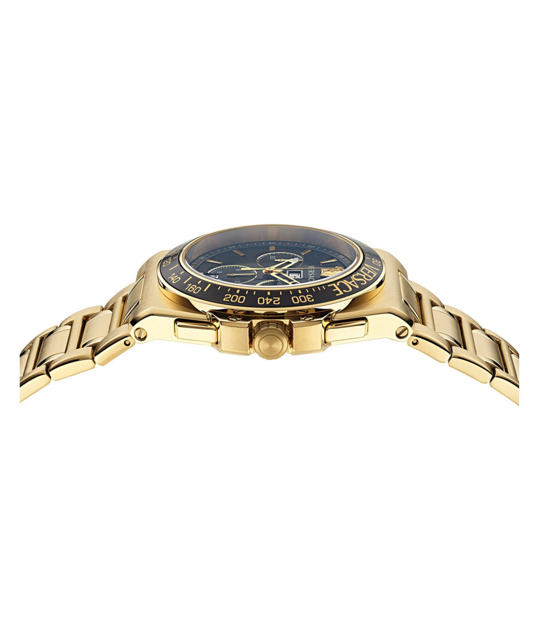 Versace Men's Greca Extreme Chronograph Gold Stainless Steel Bracelet Watch