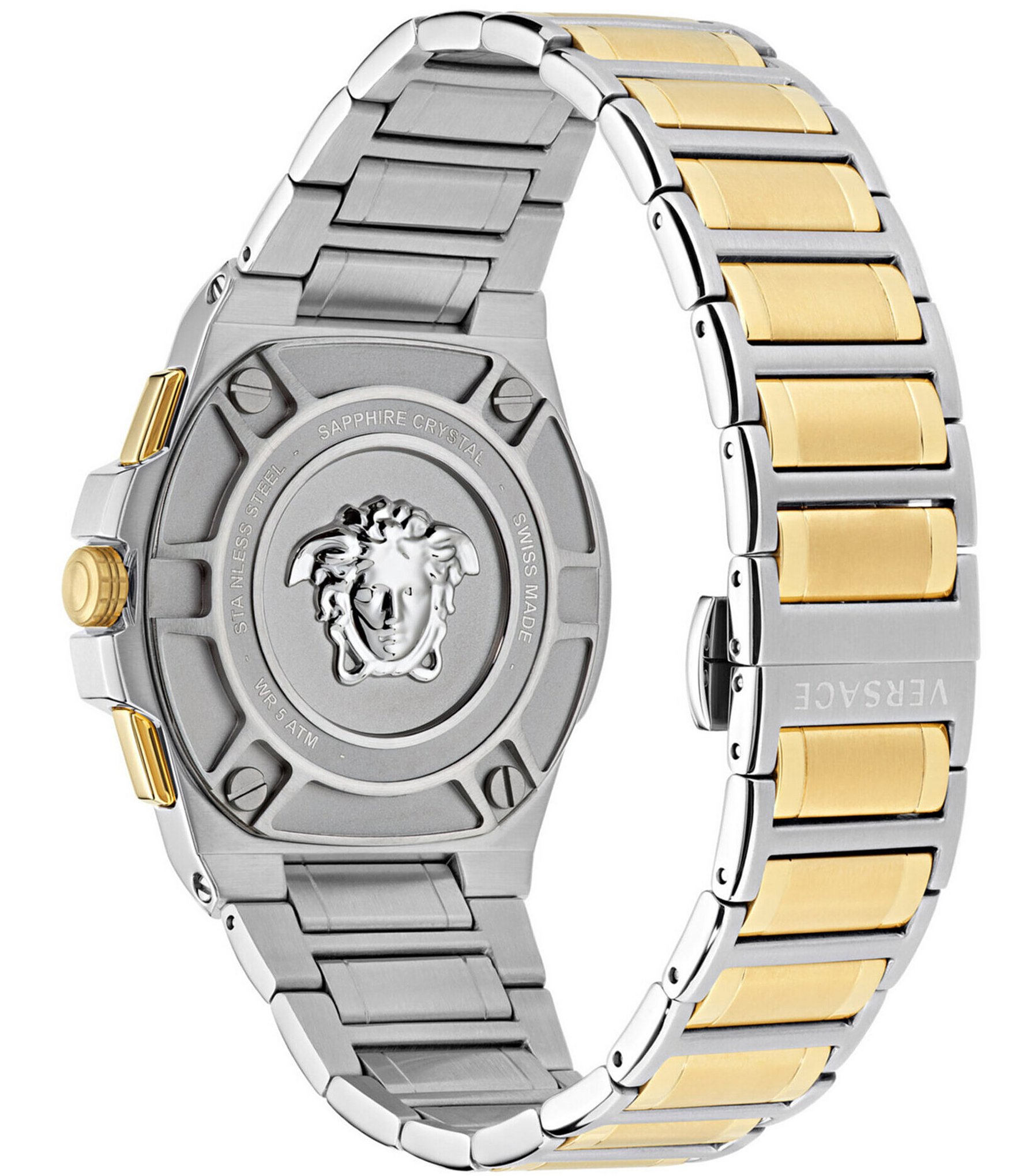 Versace Men's Greca Extreme Chronograph Two Tone Stainless Steel Bracelet Watch