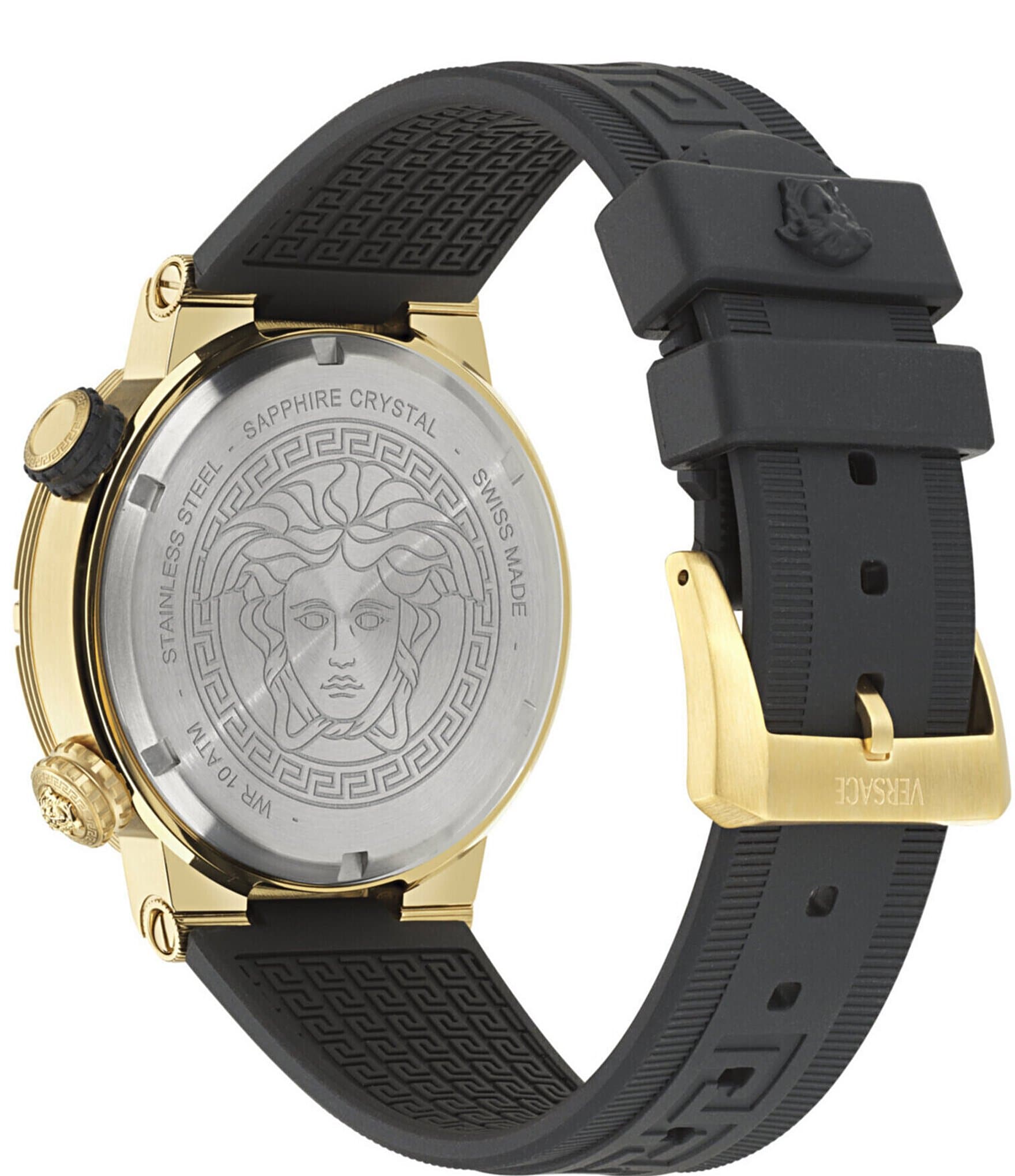 Versace Men's Greca Logo Analog Strap Watch