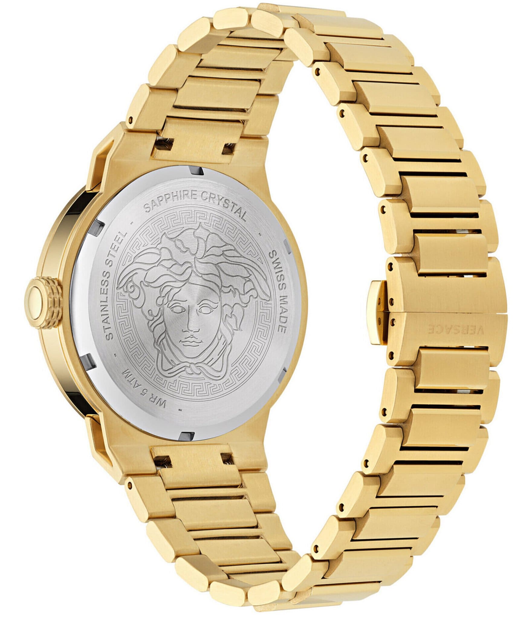 Versace Men's Medusa Infinite Quartz Analog Gold Stainless Steel Bracelet Watch