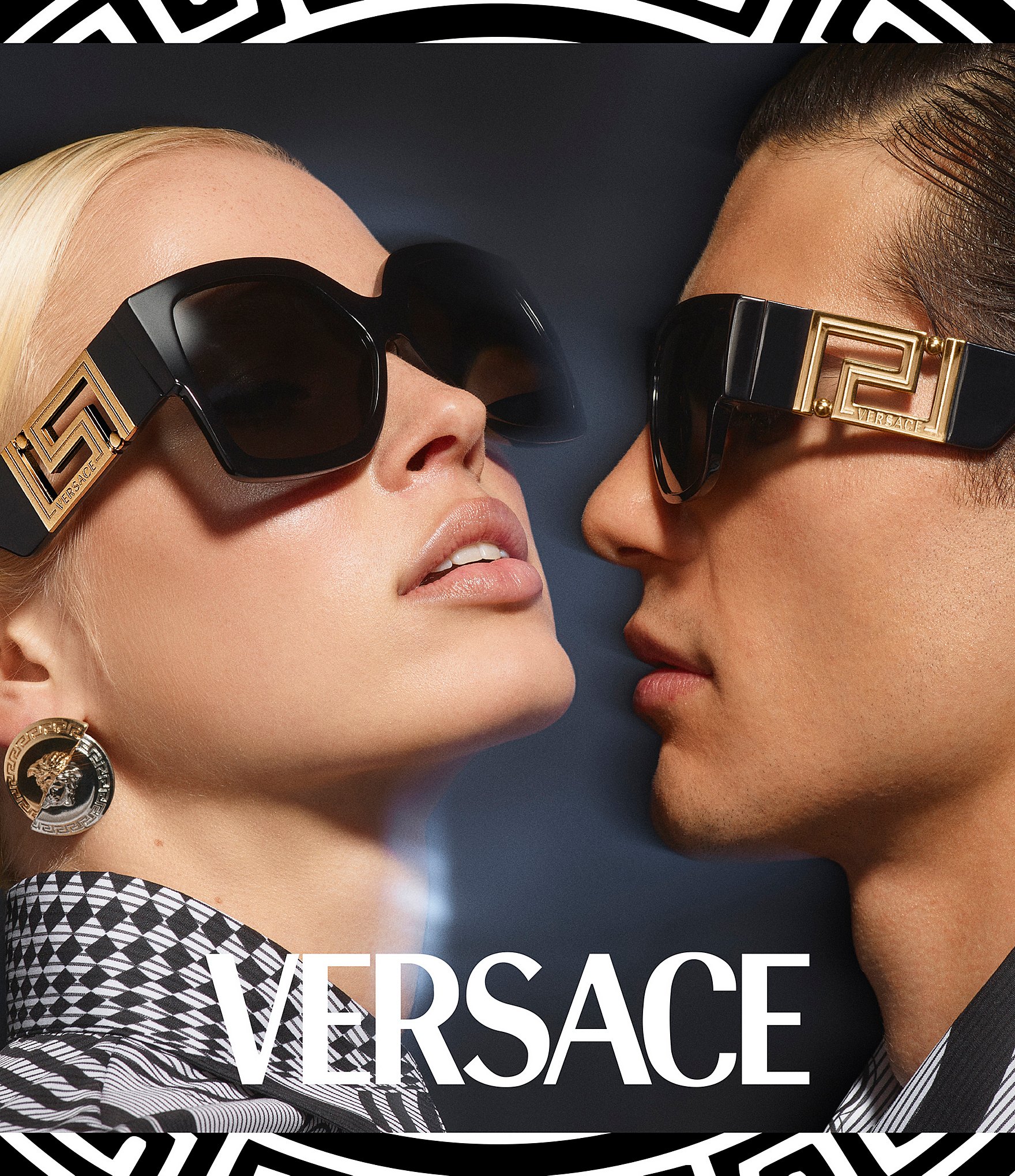 Versace Men's Rectangular 57mm Sunglasses