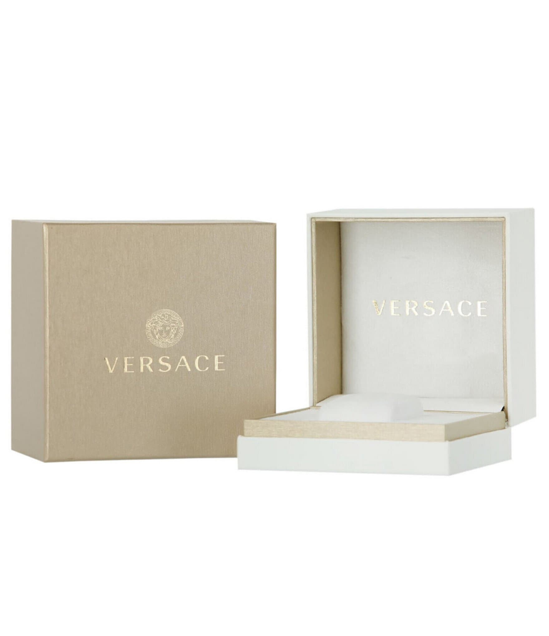 Versace Men's V-Code Quartz Analog Gold Stainless Steel Bracelet Watch