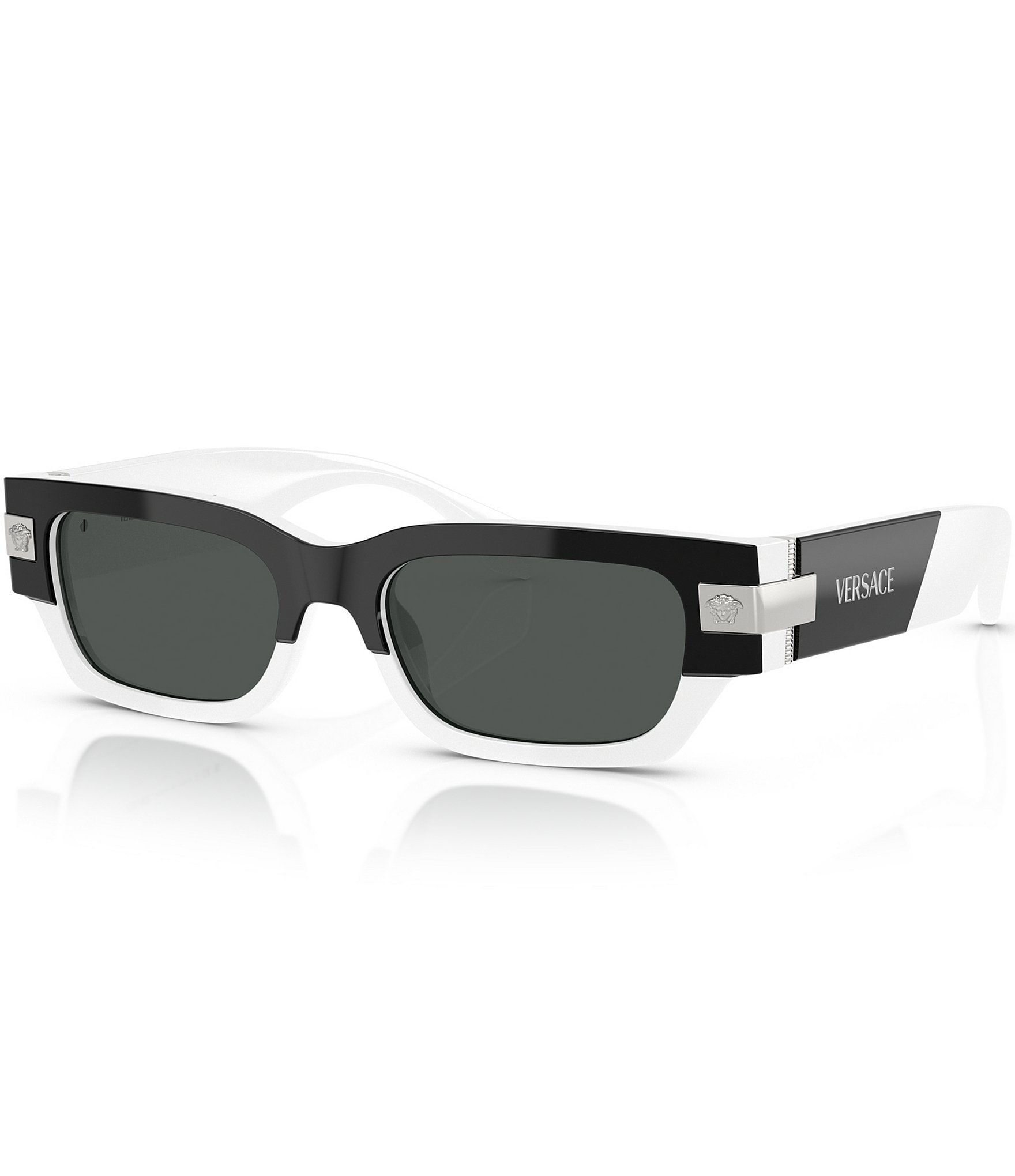 Versace Men's VE4465 53mm Rectangular Sunglasses