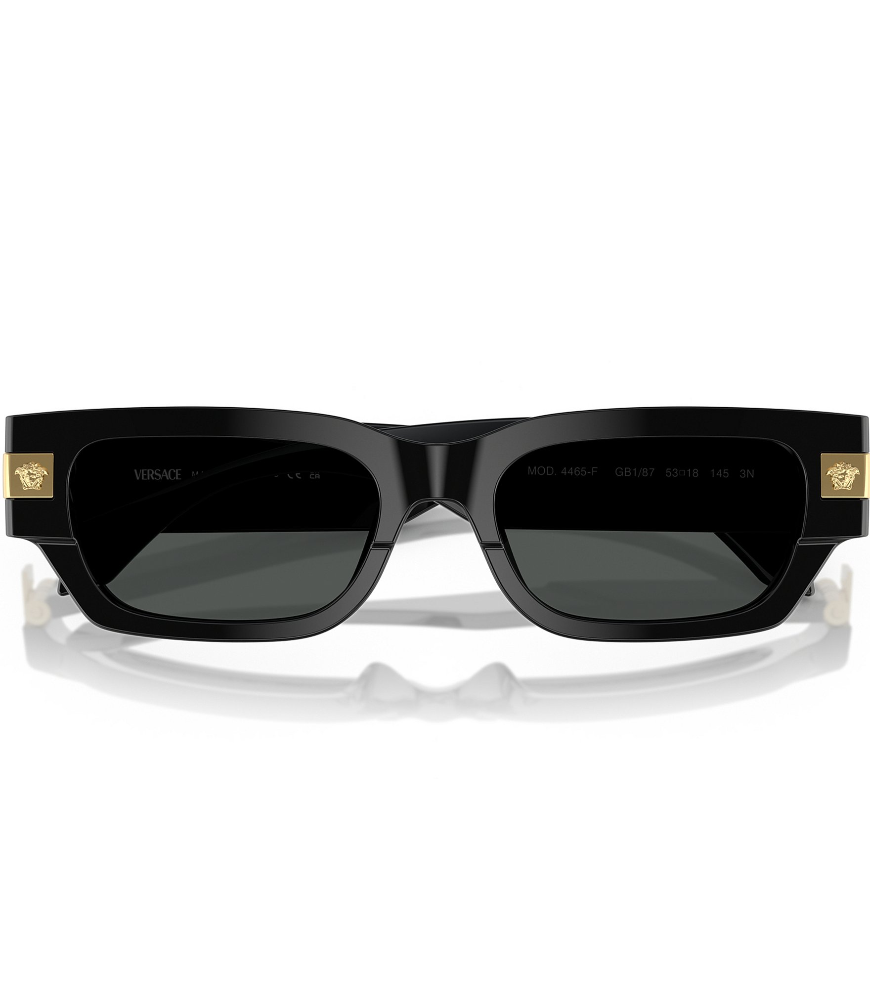 Versace Men's VE4465 53mm Rectangular Sunglasses