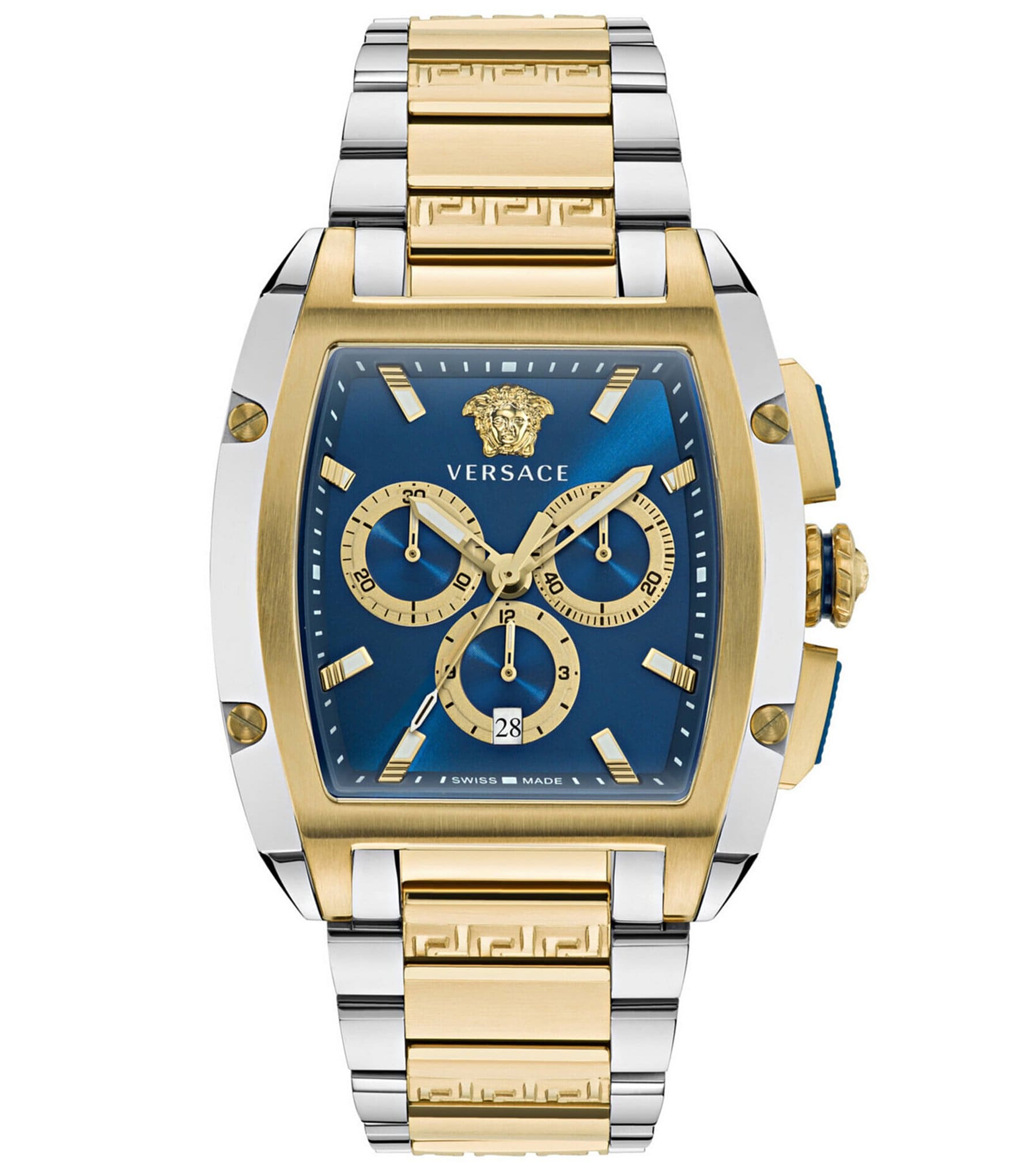 Versace Men's Versace Dominus Chronograph Two Tone Stainless Steel ...