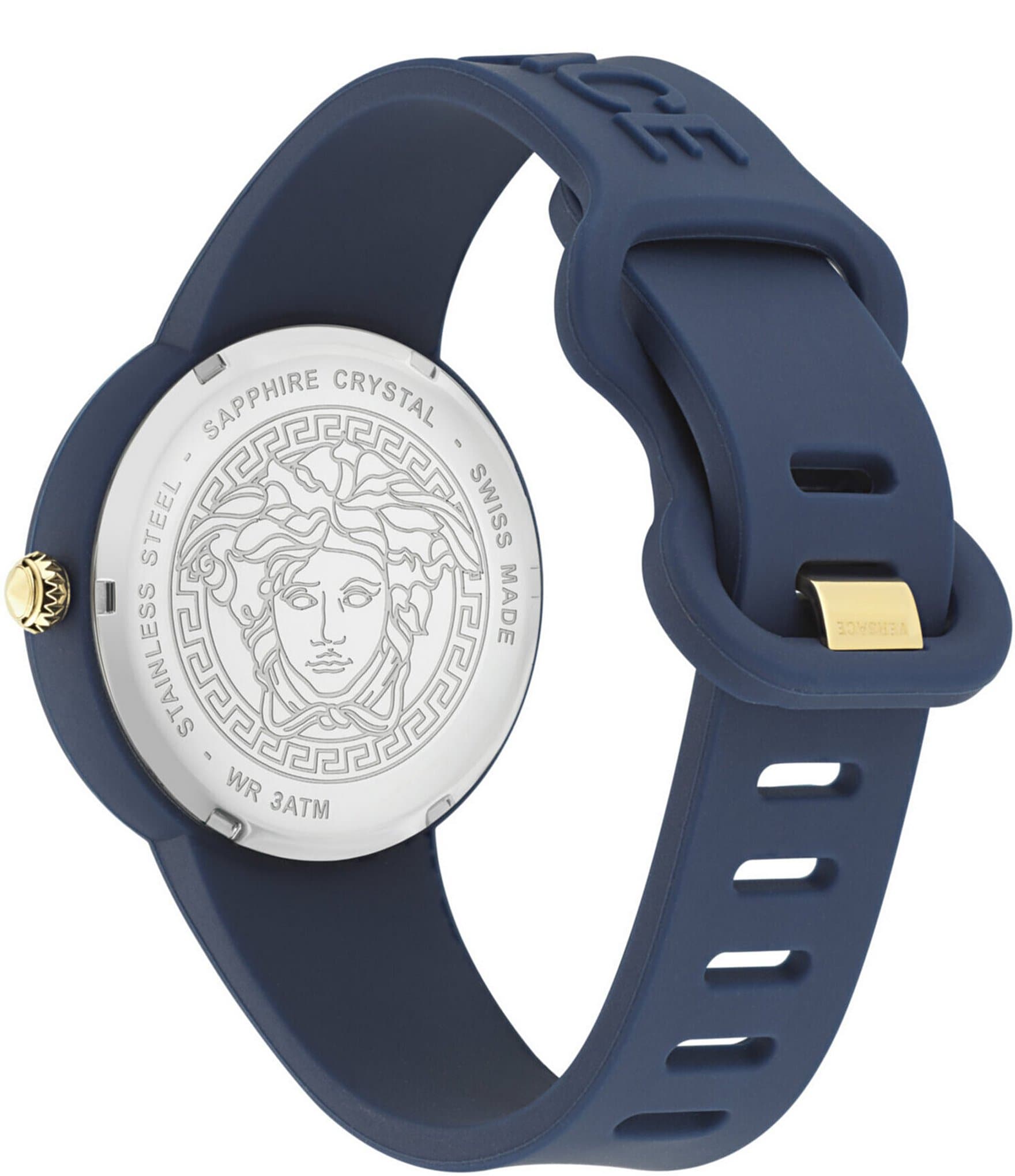 Versace Unisex Medusa Pop Quartz Analog Silicone Strap Watch