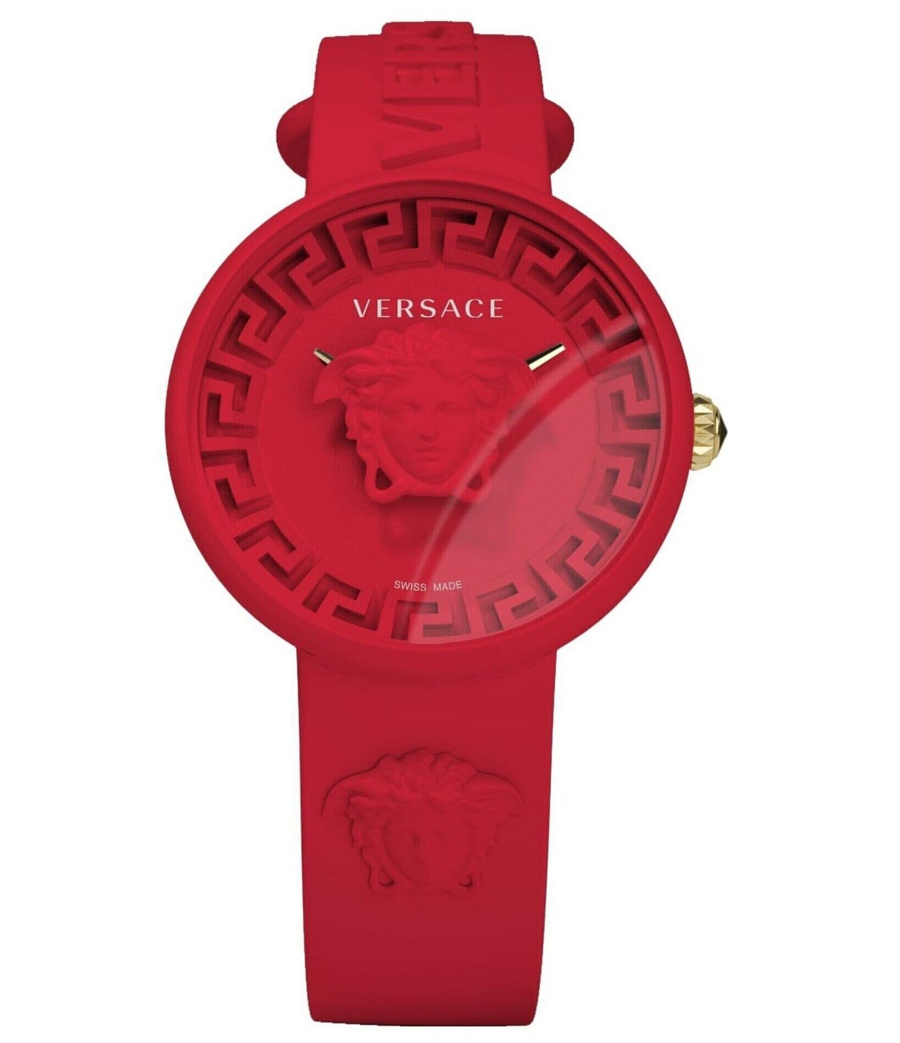 Versace Unisex Medusa Pop Quartz Analog Silicone Strap Watch