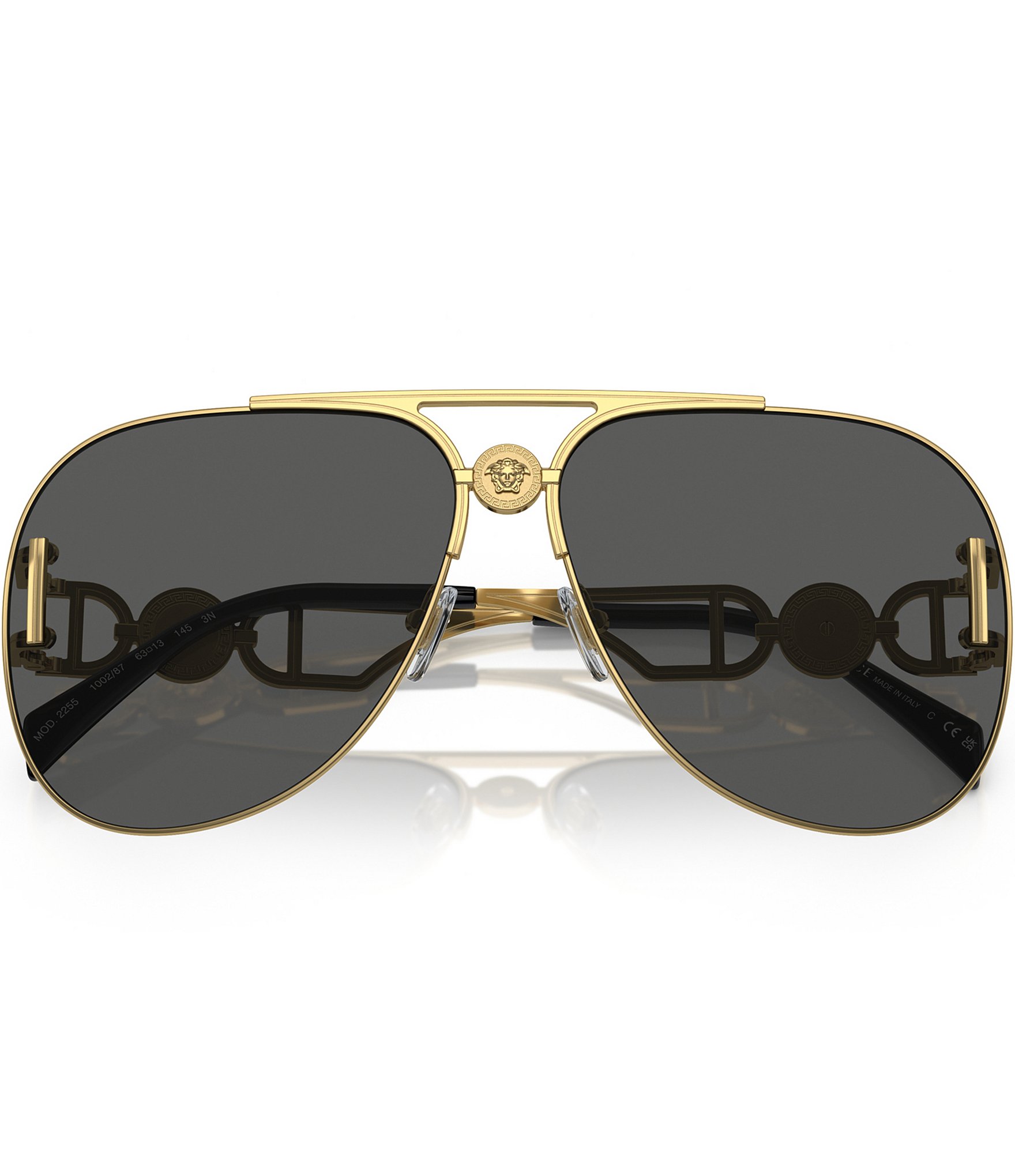 Versace Unisex Ve2255 63mm Aviator Sunglasses