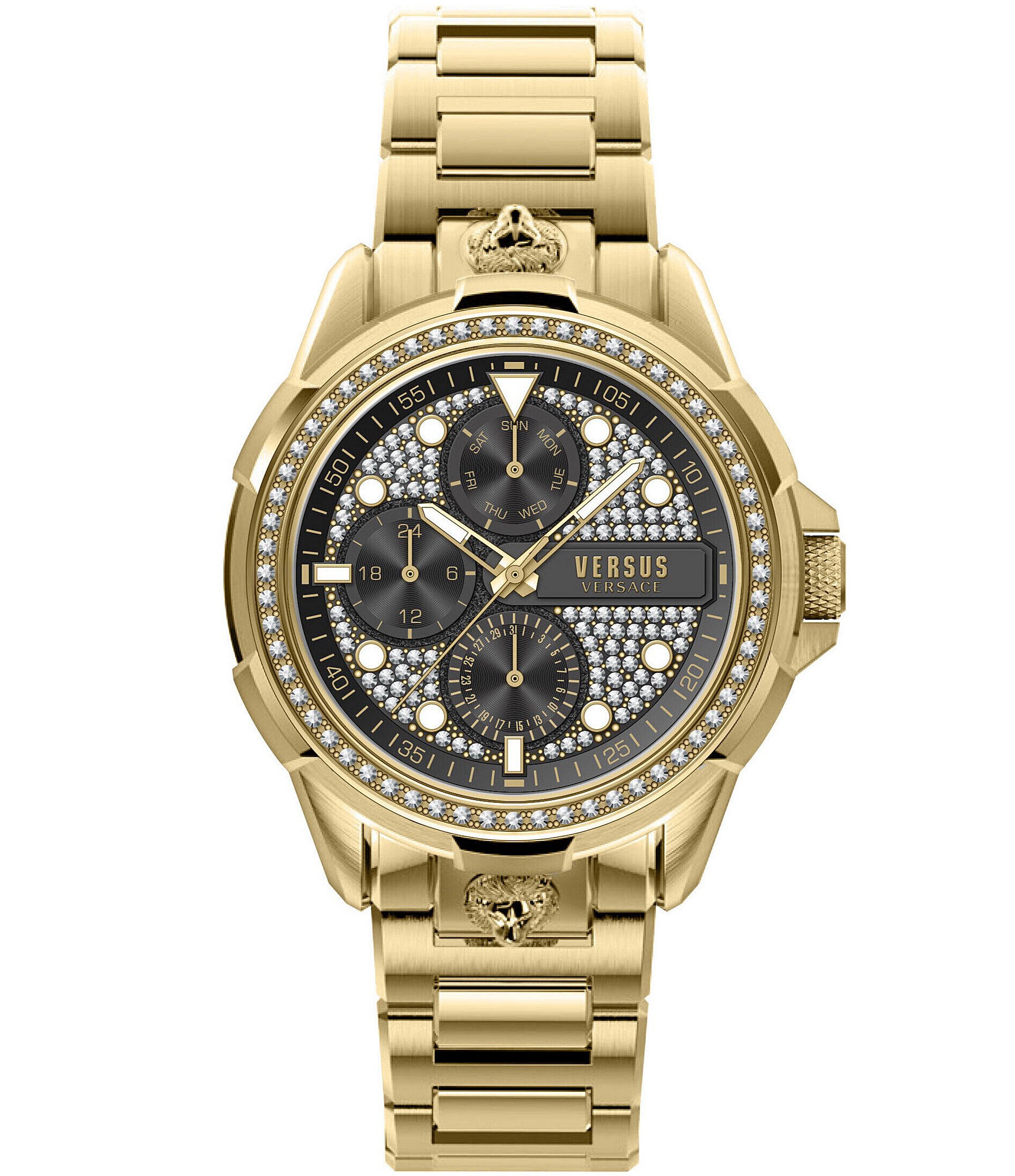 Versace Versus Versace Men S 6e Arrondissement Multifunction Gold Bracelet Watch Dillard S