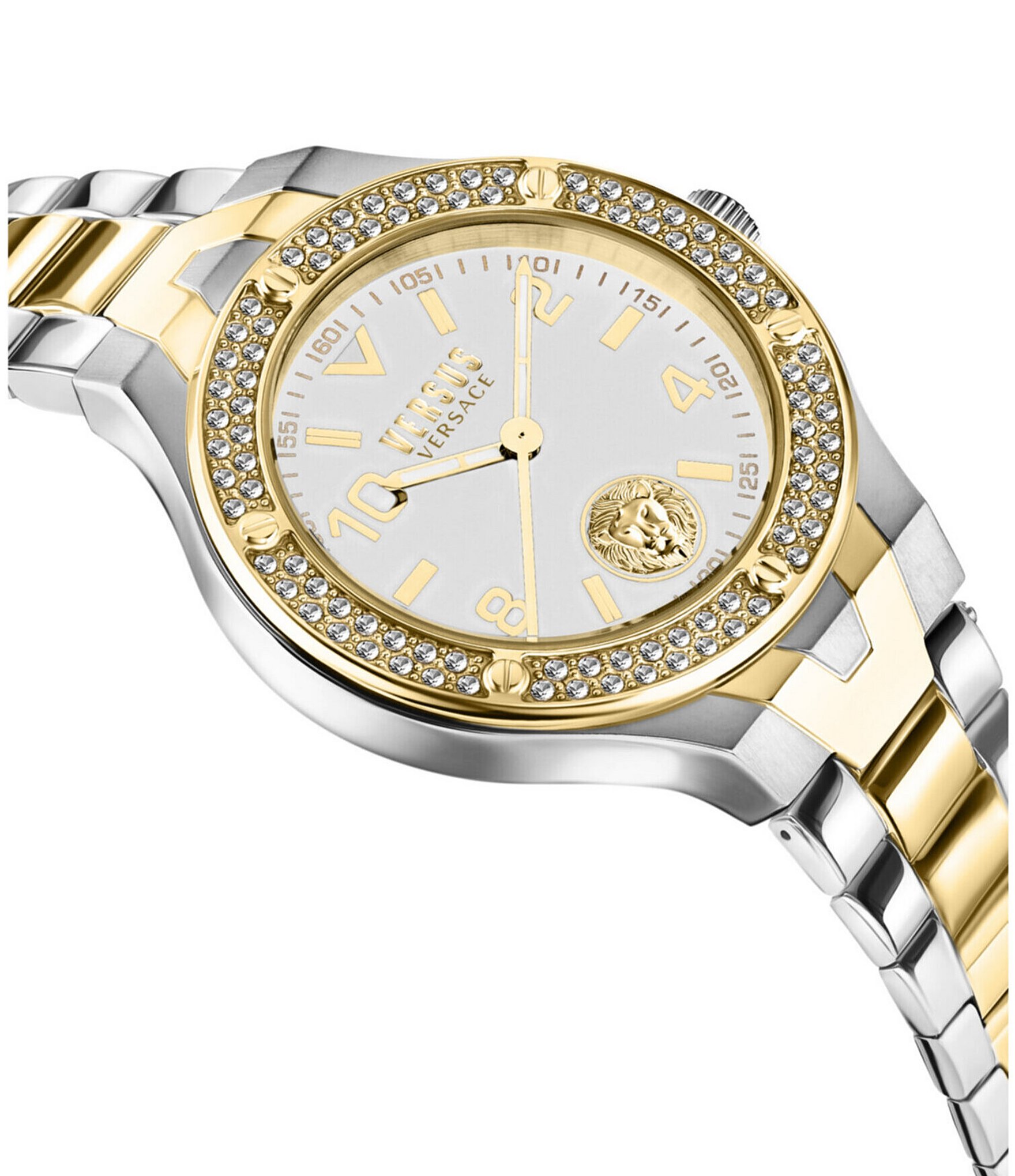 Versace Versus Versace Women's Vittoria Crystal Analog Two Tone Stainless Steel Bracelet Watch