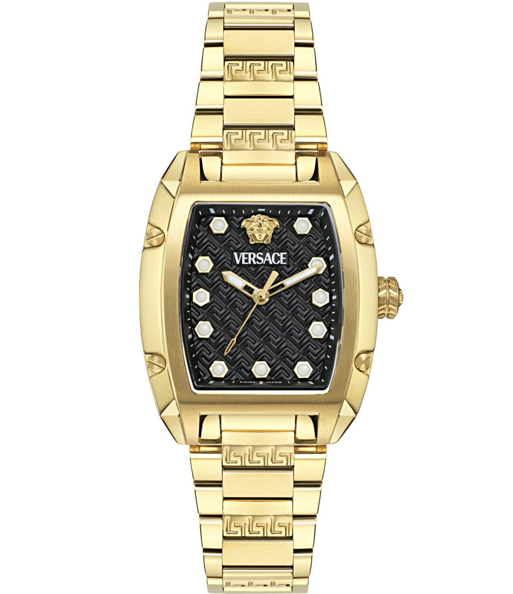 Versace Women's Dominus Analog Gold Tone Stainless Steel Bracelet Watch