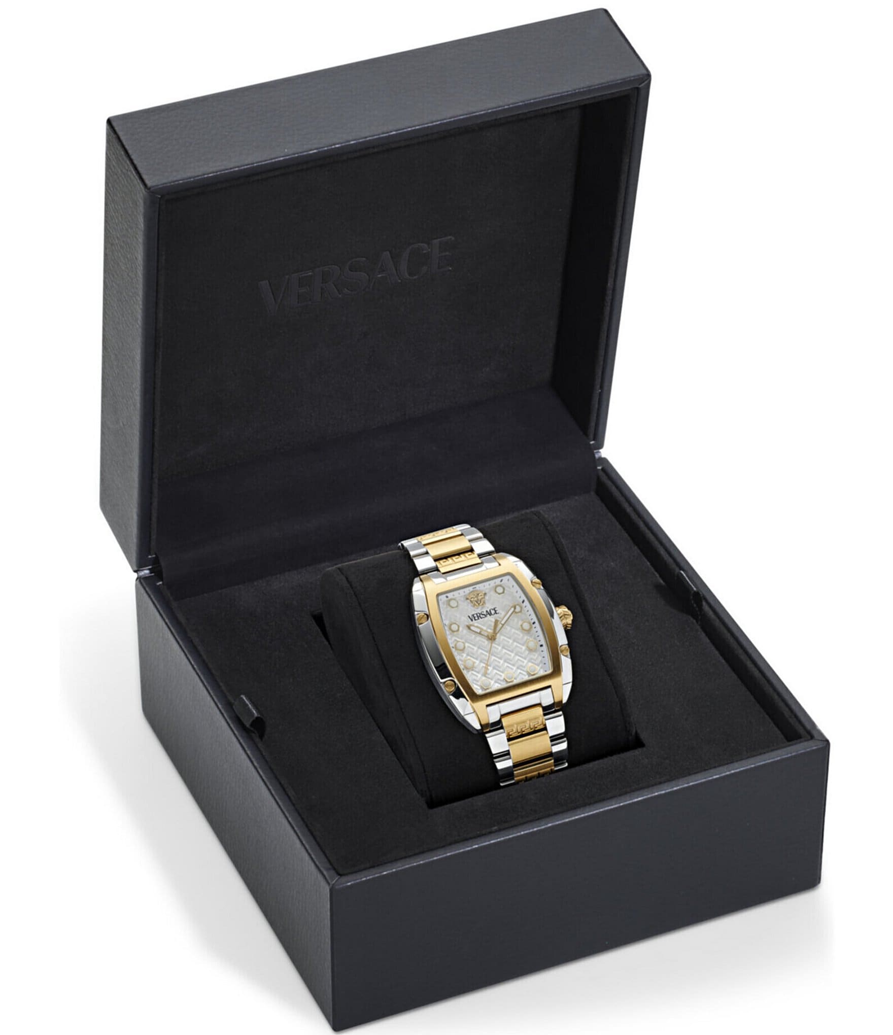 Versace Women's Dominus Analog Two Tone Stainless Steel Bracelet Watch