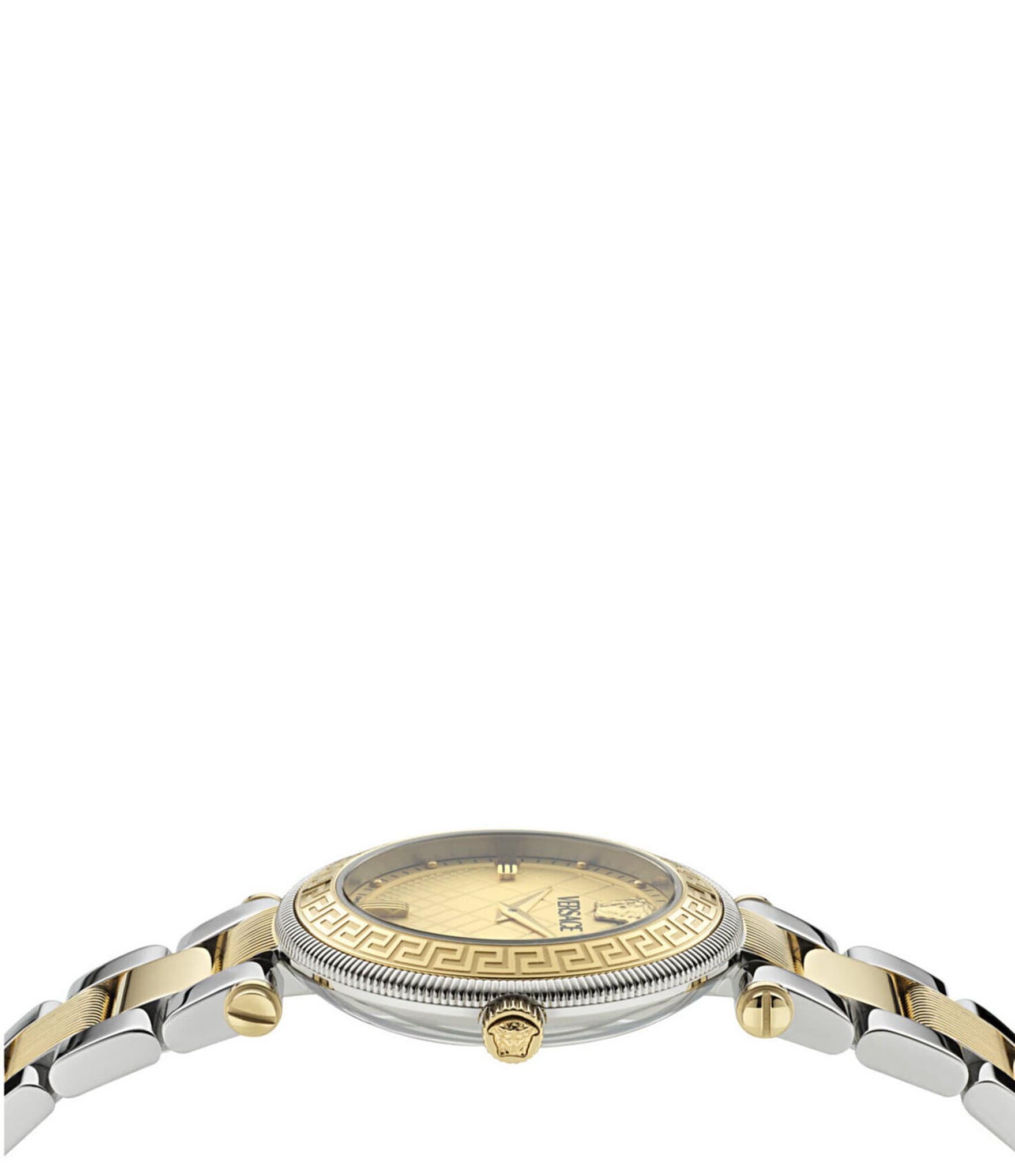 Versace Women's Gold Dial Reve Analog Two Tone Stainless Steel Bracelet Watch