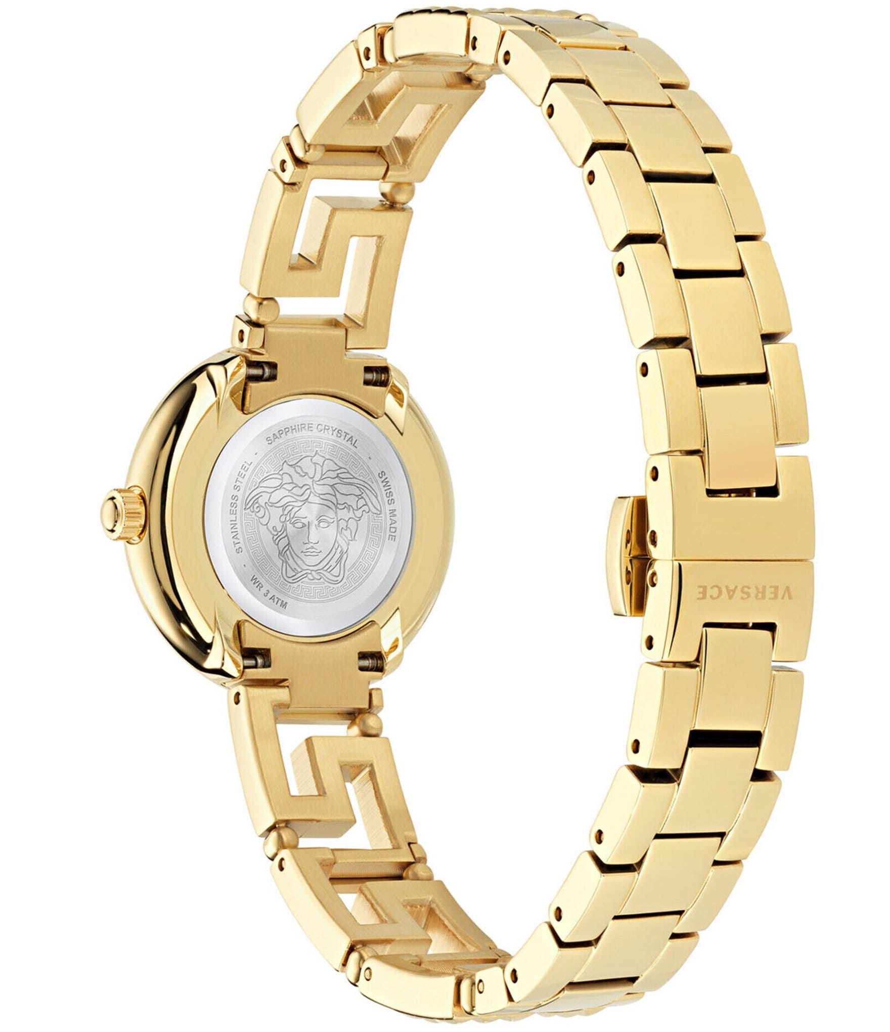 Versace Women's Greca Goddess Quartz Analog Gold Bracelet Watch