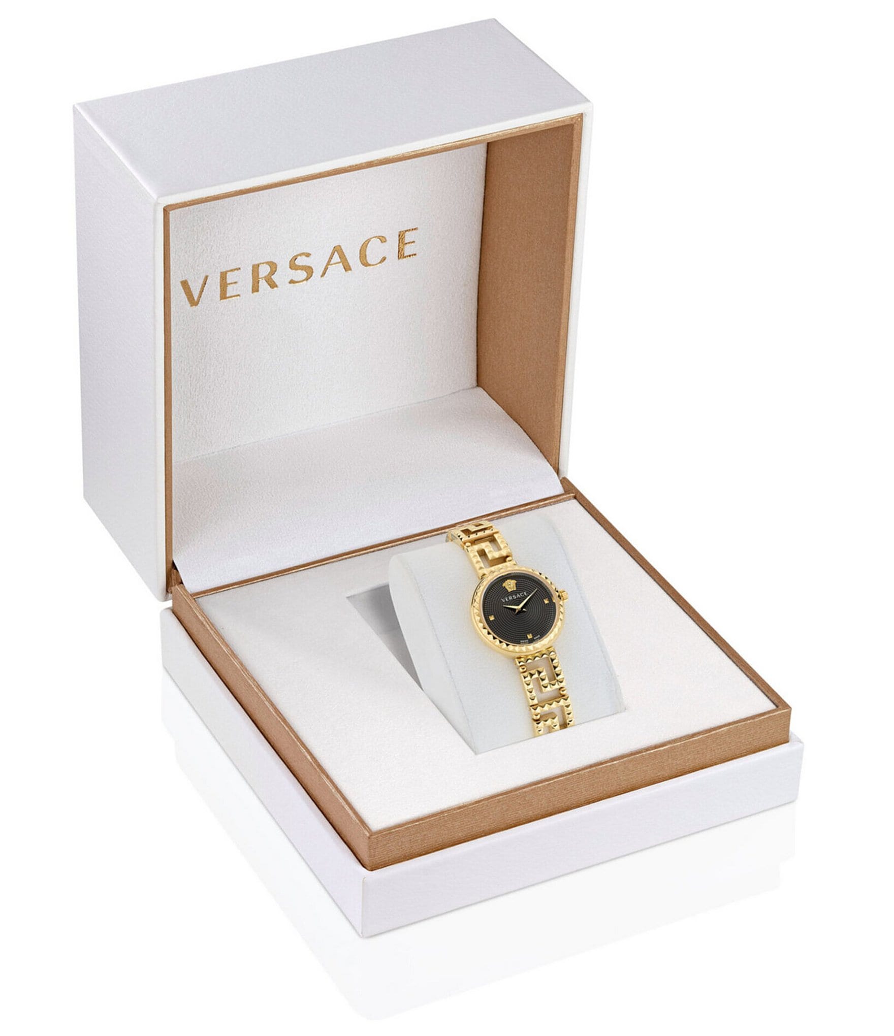 Versace Women's Greca Goddess Quartz Analog Gold Bracelet Watch