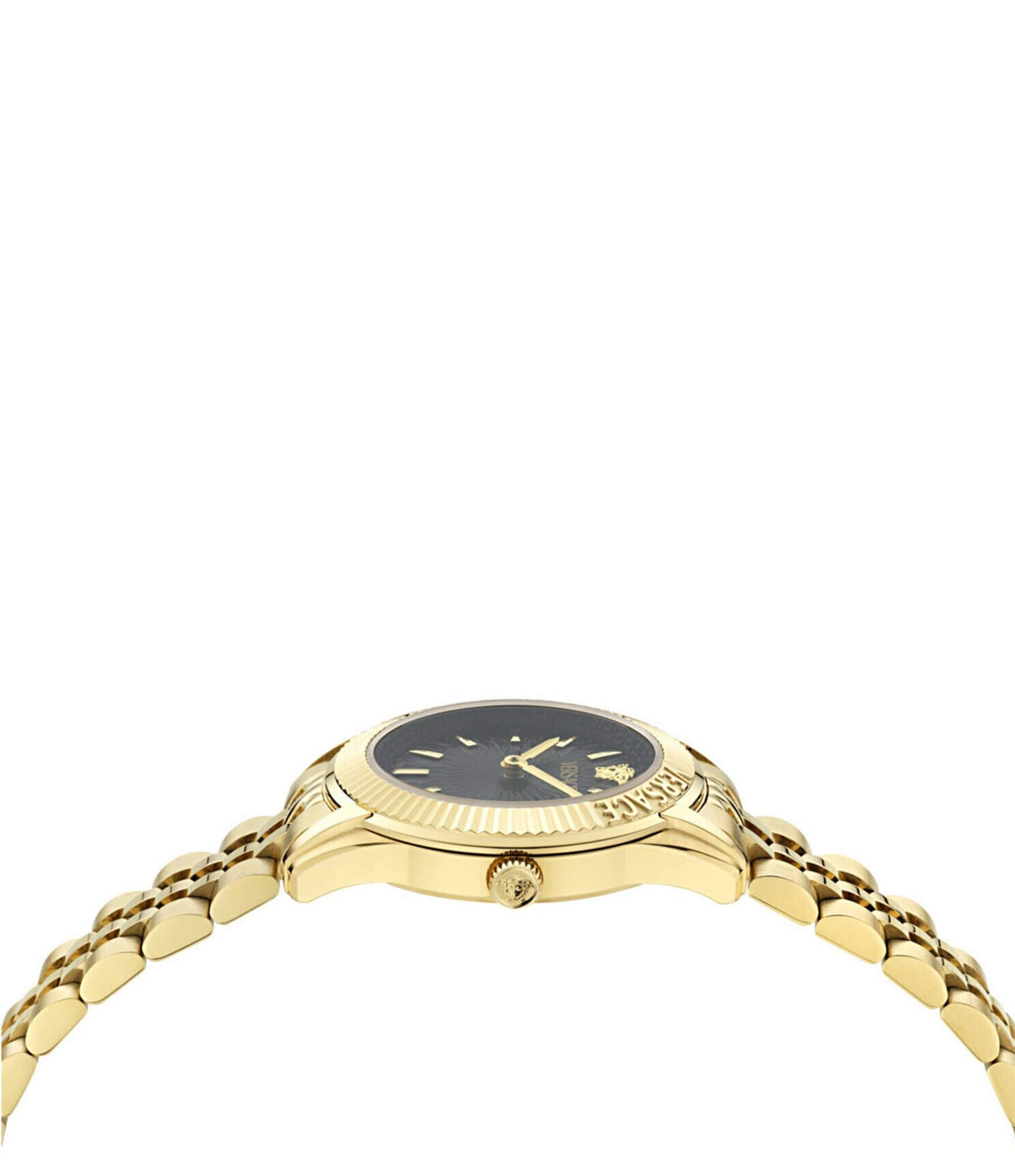 Versace Women's Greca Time Petite Quartz Analog Gold Tone Stainless Steel Bracelet Watch