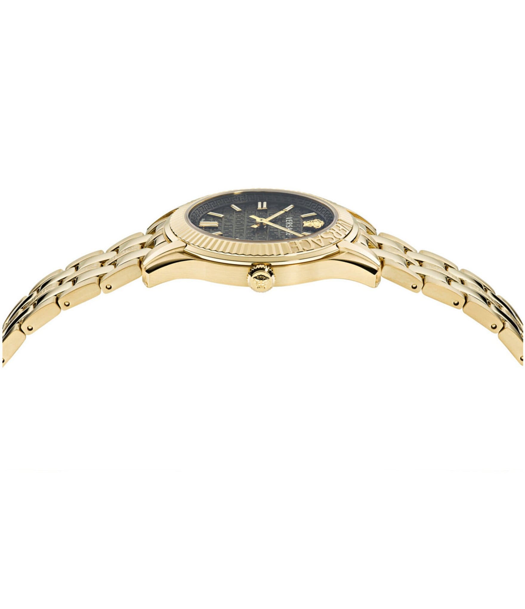 Versace Women's Greca Time Quartz Analog Gold Stainless Steel Bracelet Watch