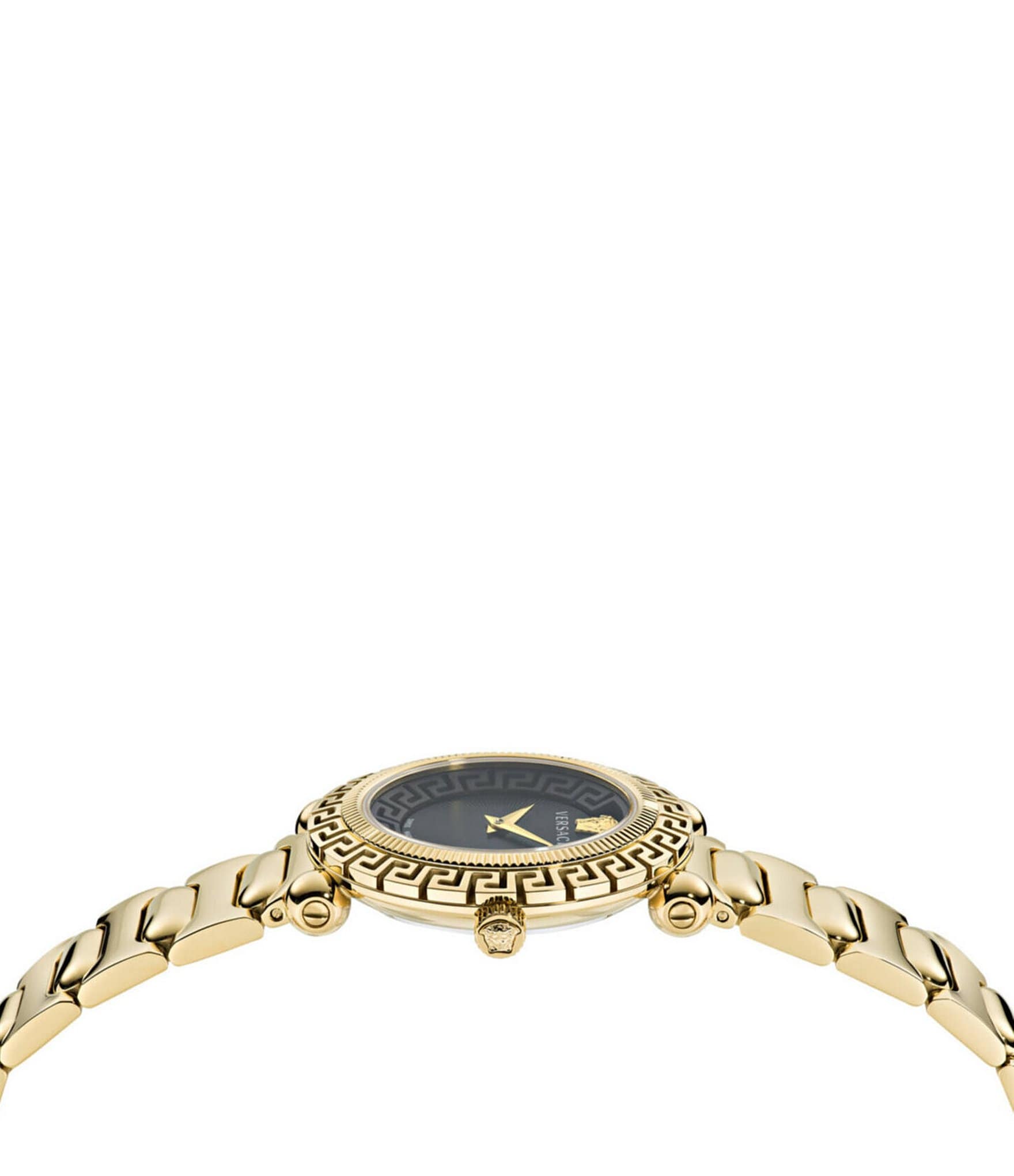 Versace Women's Greca Twist Quartz Analog Gold Stainless Steel Bracelet Watch