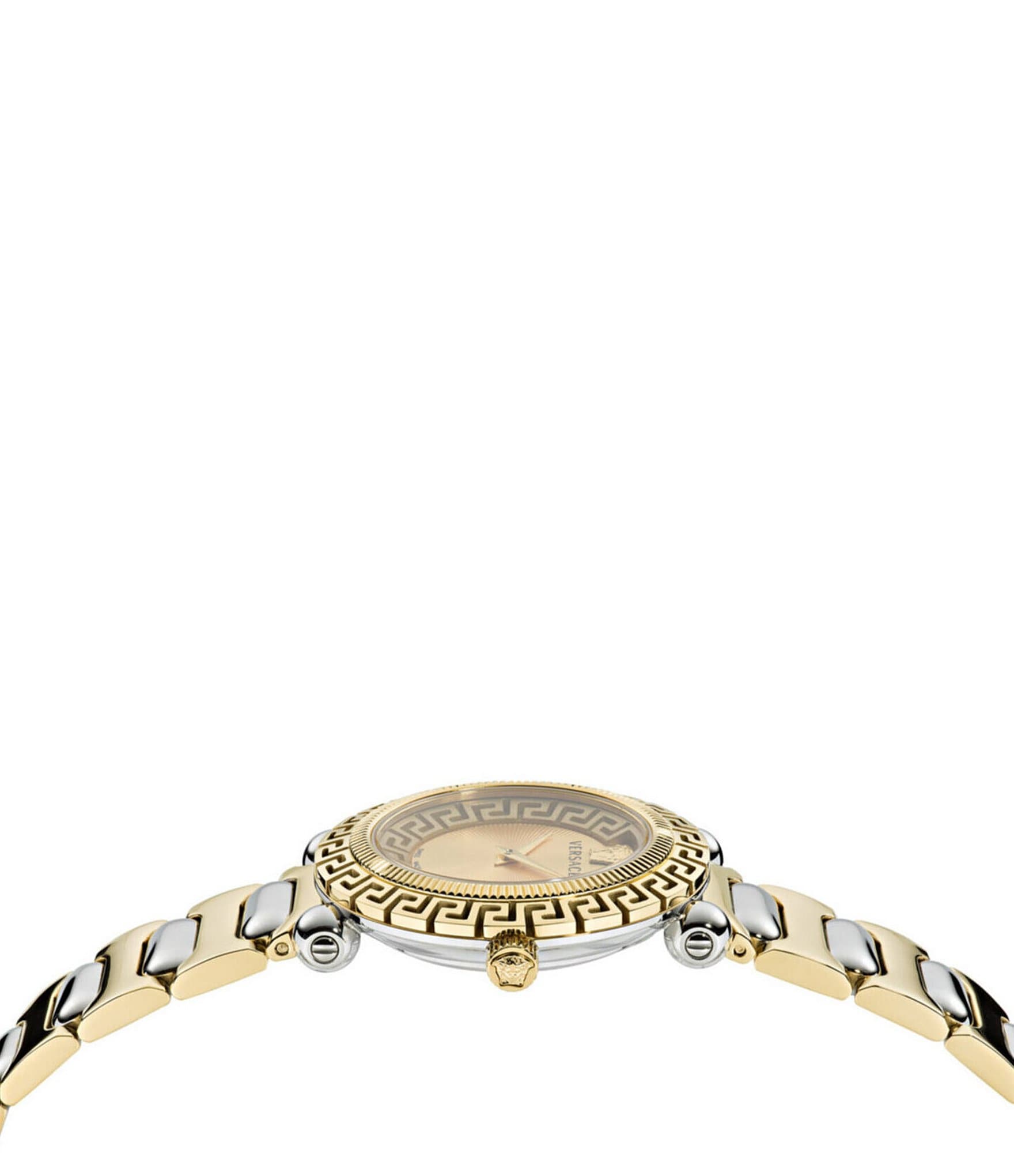 Versace Women's Greca Twist Quartz Analog Two Tone Stainless Steel Bracelet Watch