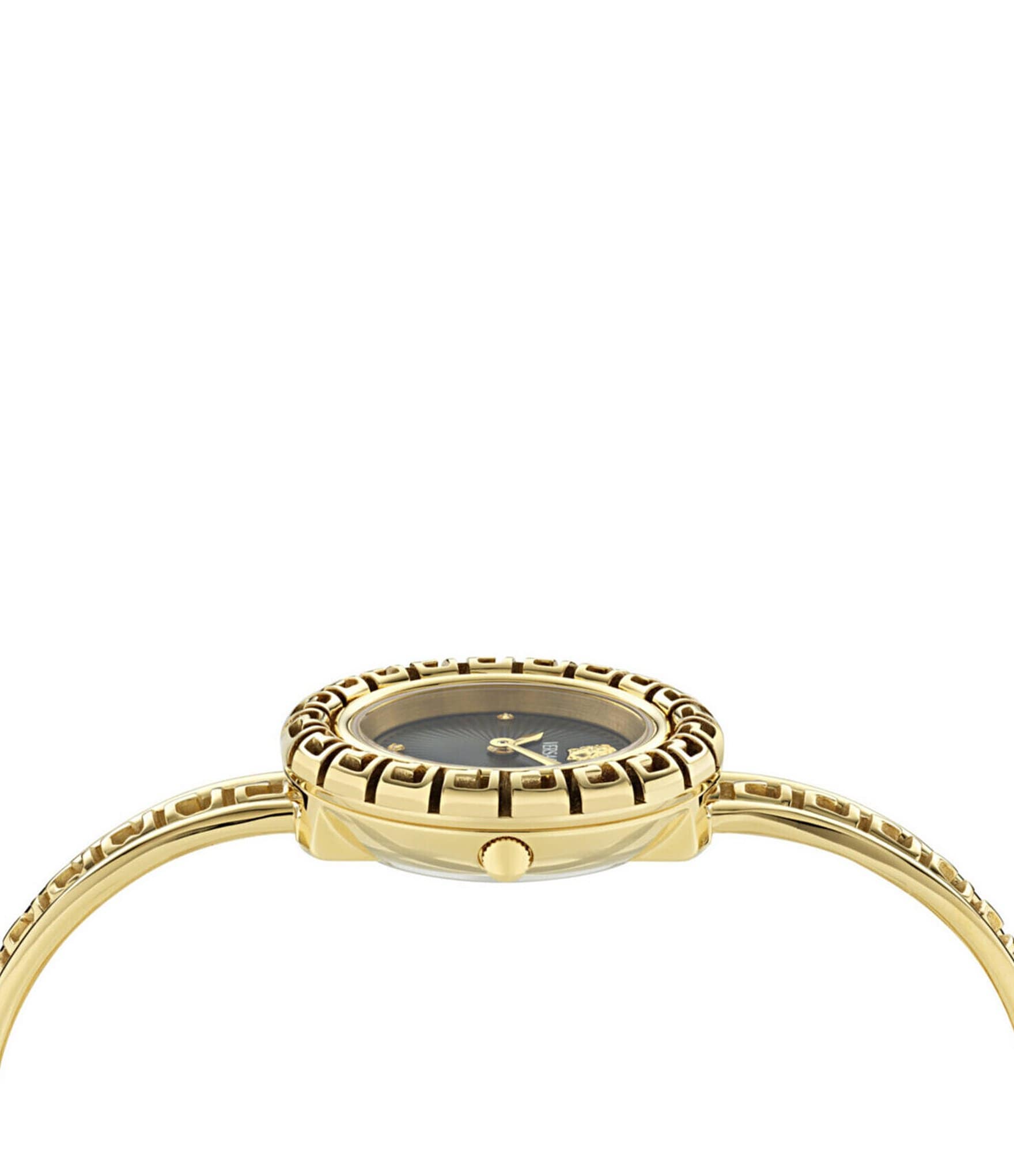 Versace Women's La Greca Analog Gold Tone Stainless Steel Bracelet Watch