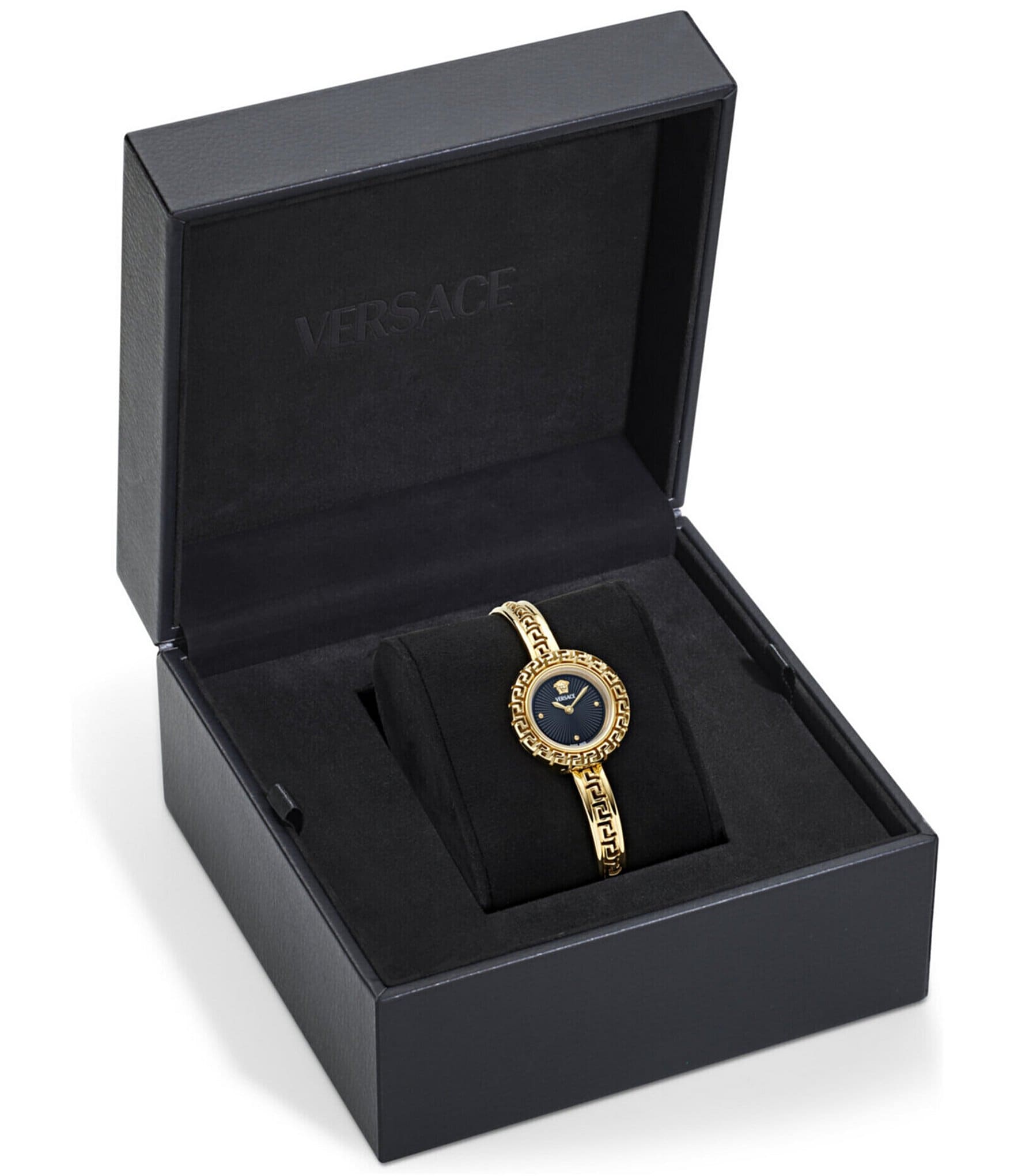 Versace Women's La Greca Analog Gold Tone Stainless Steel Bracelet Watch