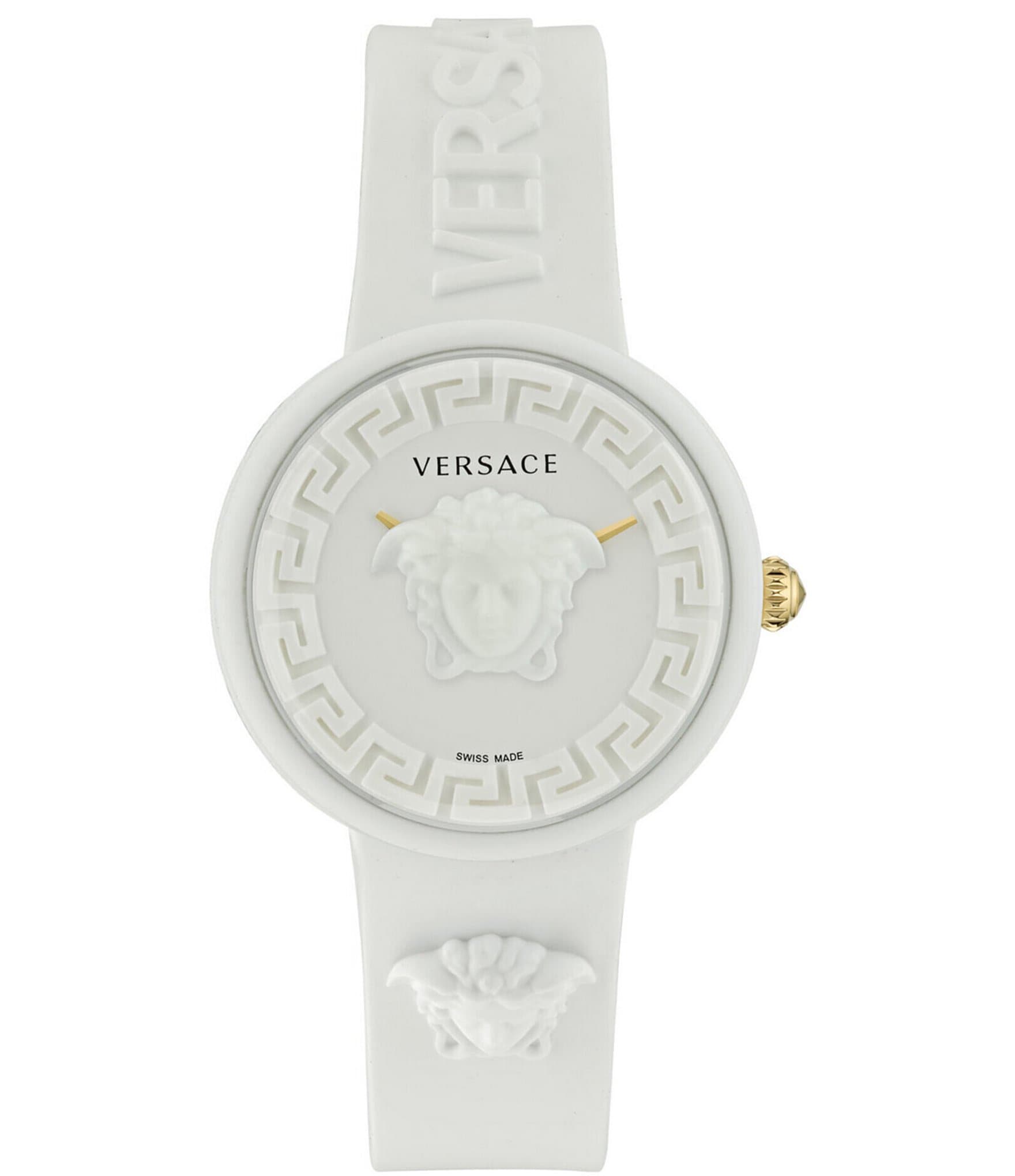 Versace Women's Medusa Pop Quartz Analog Silicone Strap Watch