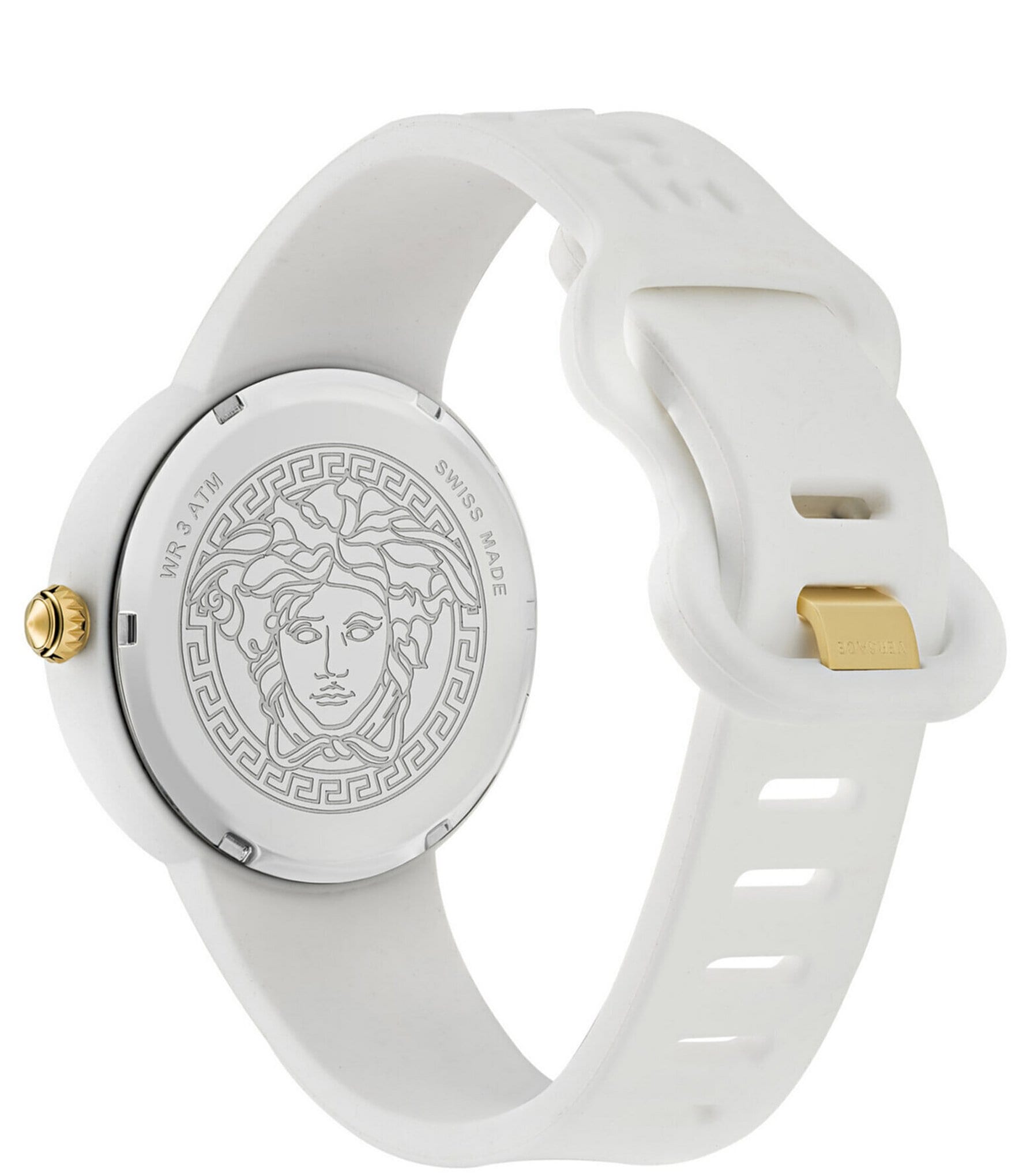 Versace Women's Medusa Pop Quartz Analog Silicone Strap Watch